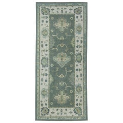 Tappeto Oushak turco 4'2" x 9'7" #17167
