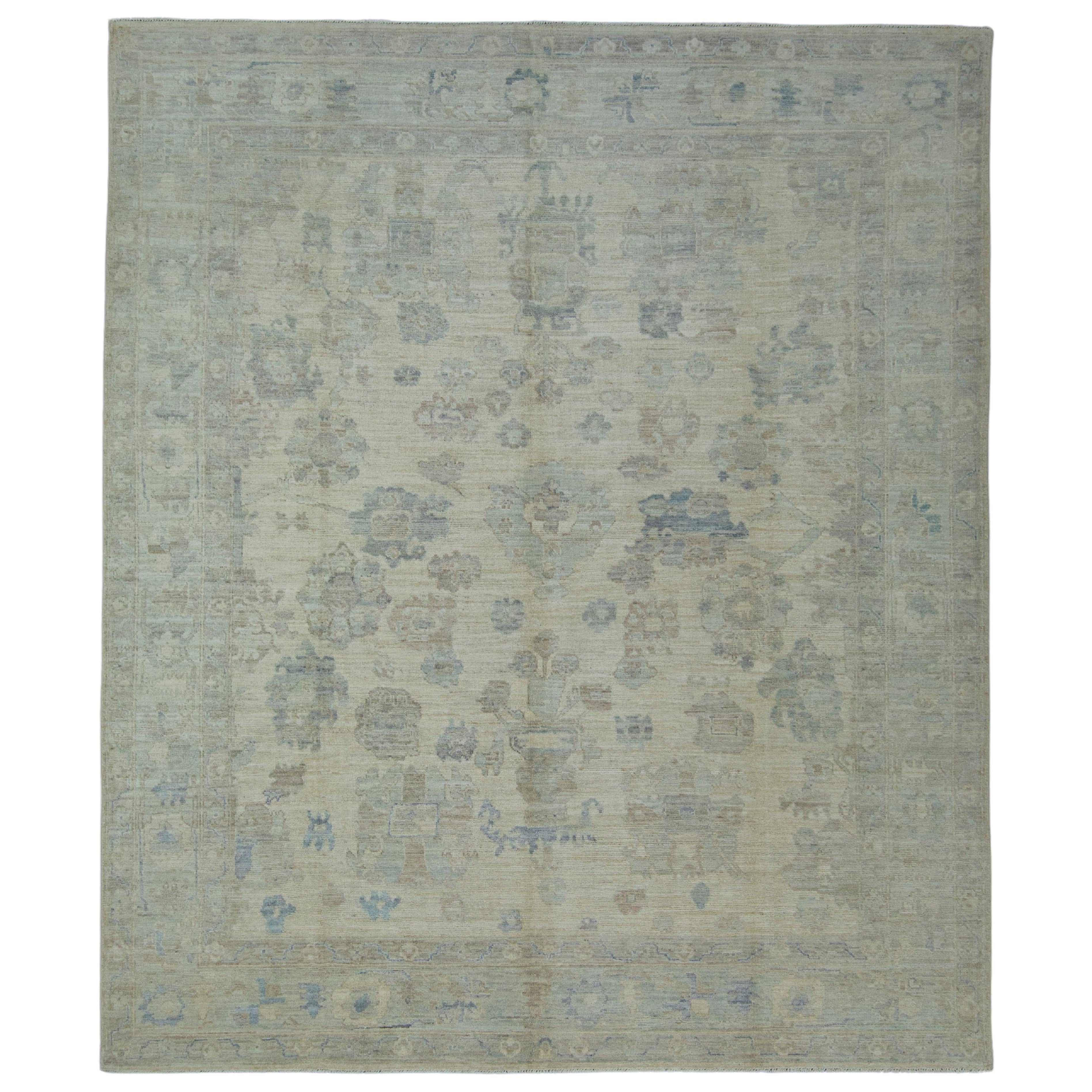 Handwoven Oushak Rug 8'2" x 9'8" #17408