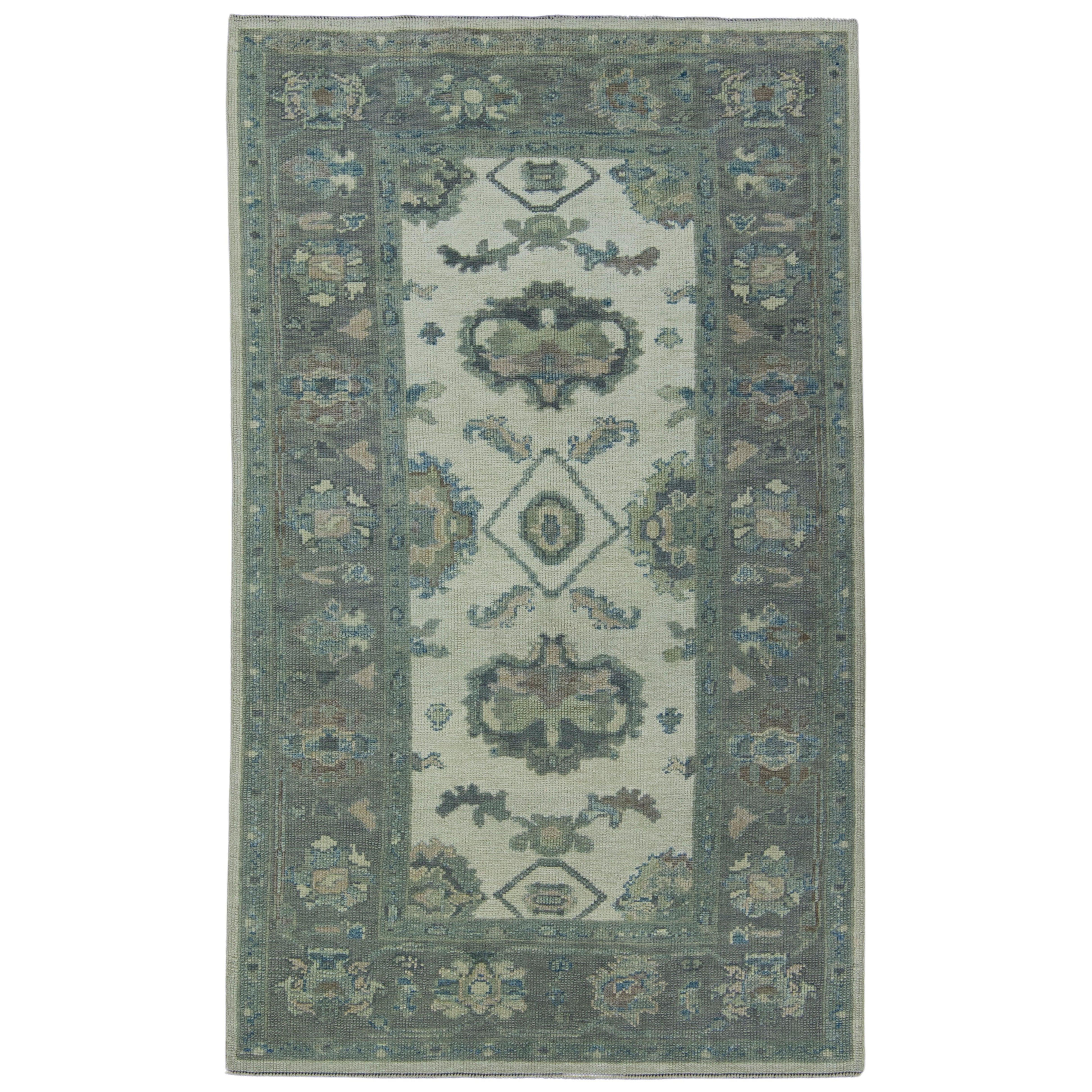 Türkischer Oushak-Teppich 4'2" x 7' #17152