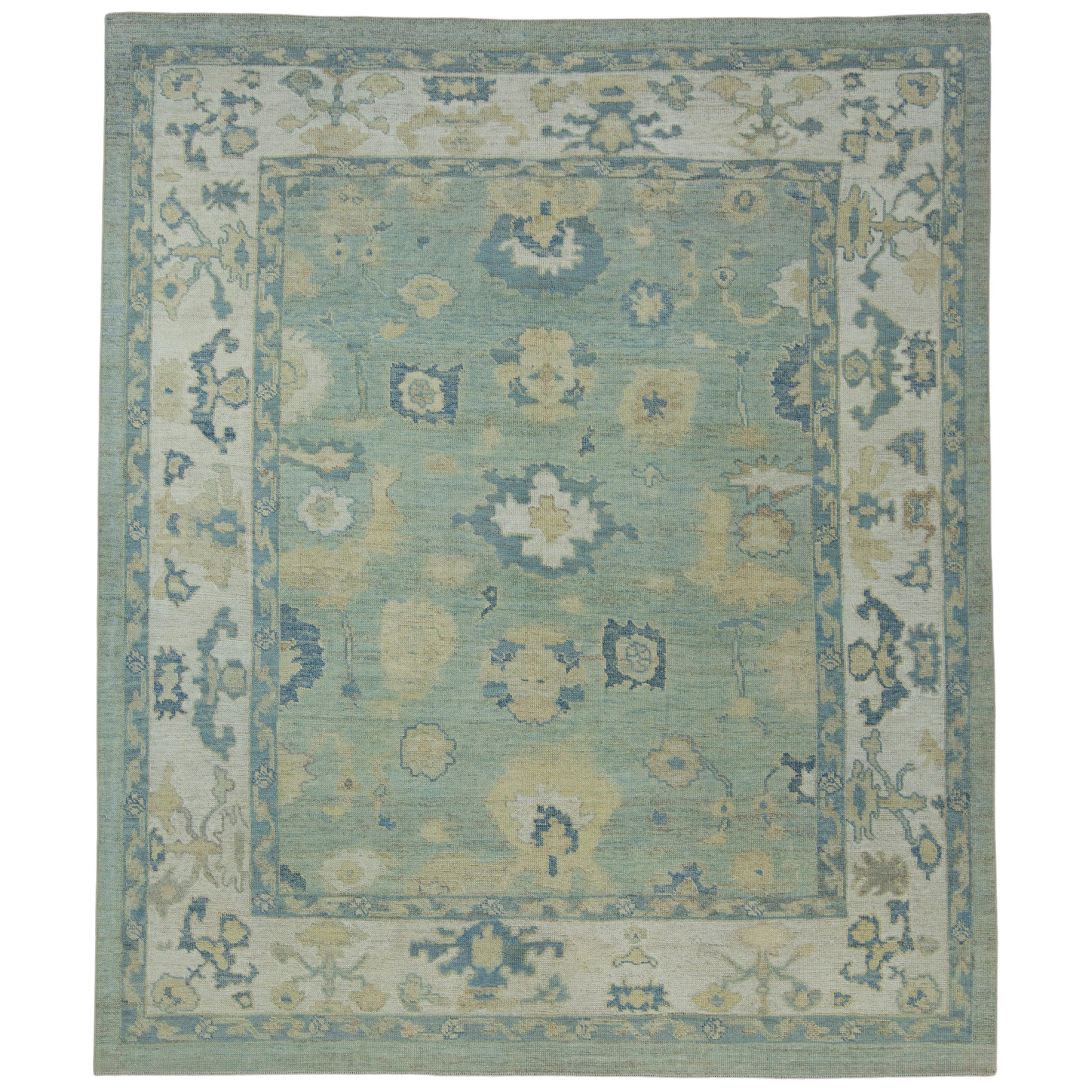 Türkischer Oushak-Teppich 8'7" x 10'2" #17656