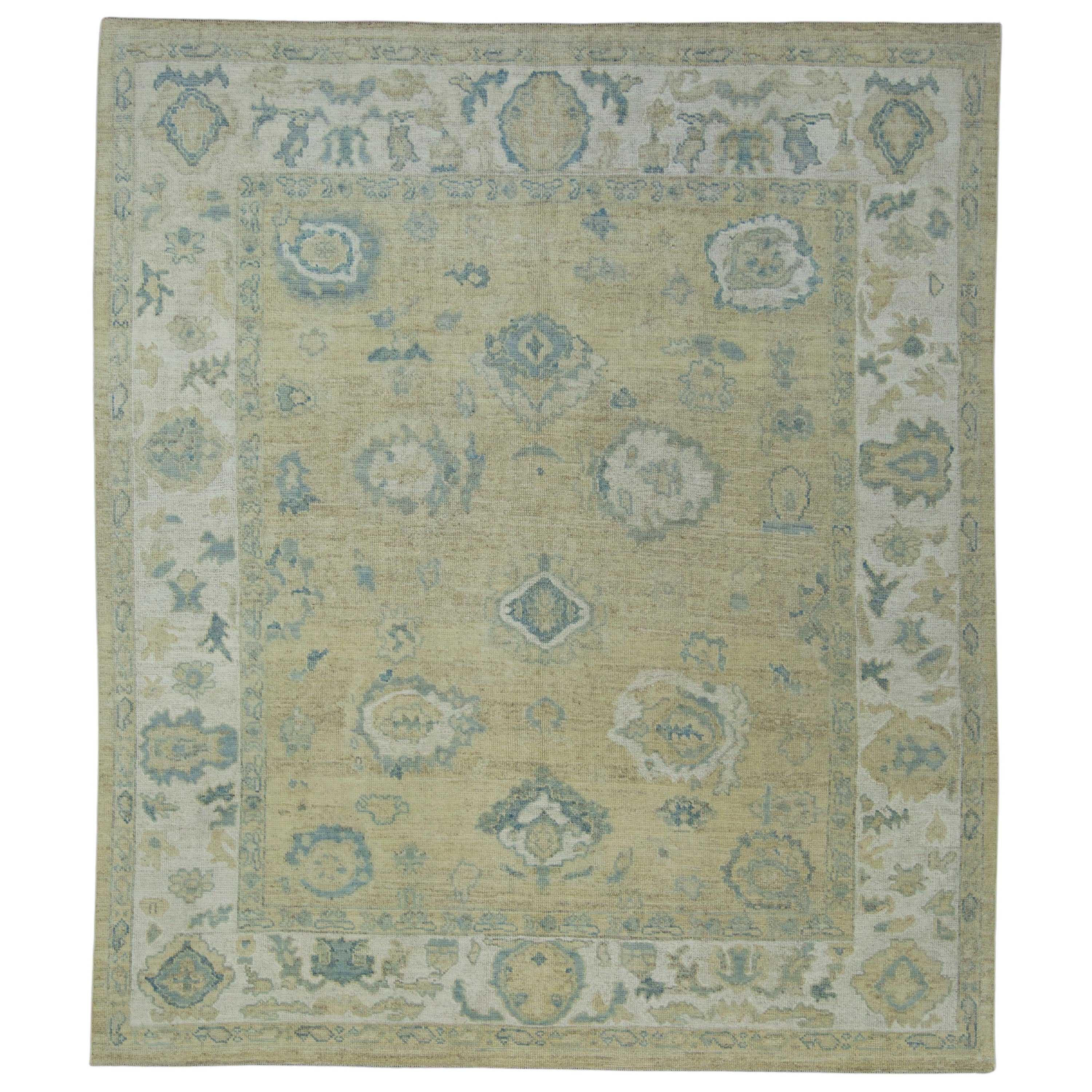 Türkischer Oushak-Teppich 8'4" x 9'7" #17115