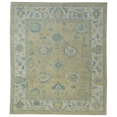 Türkischer Oushak-Teppich 8'4" x 9'7" #17115