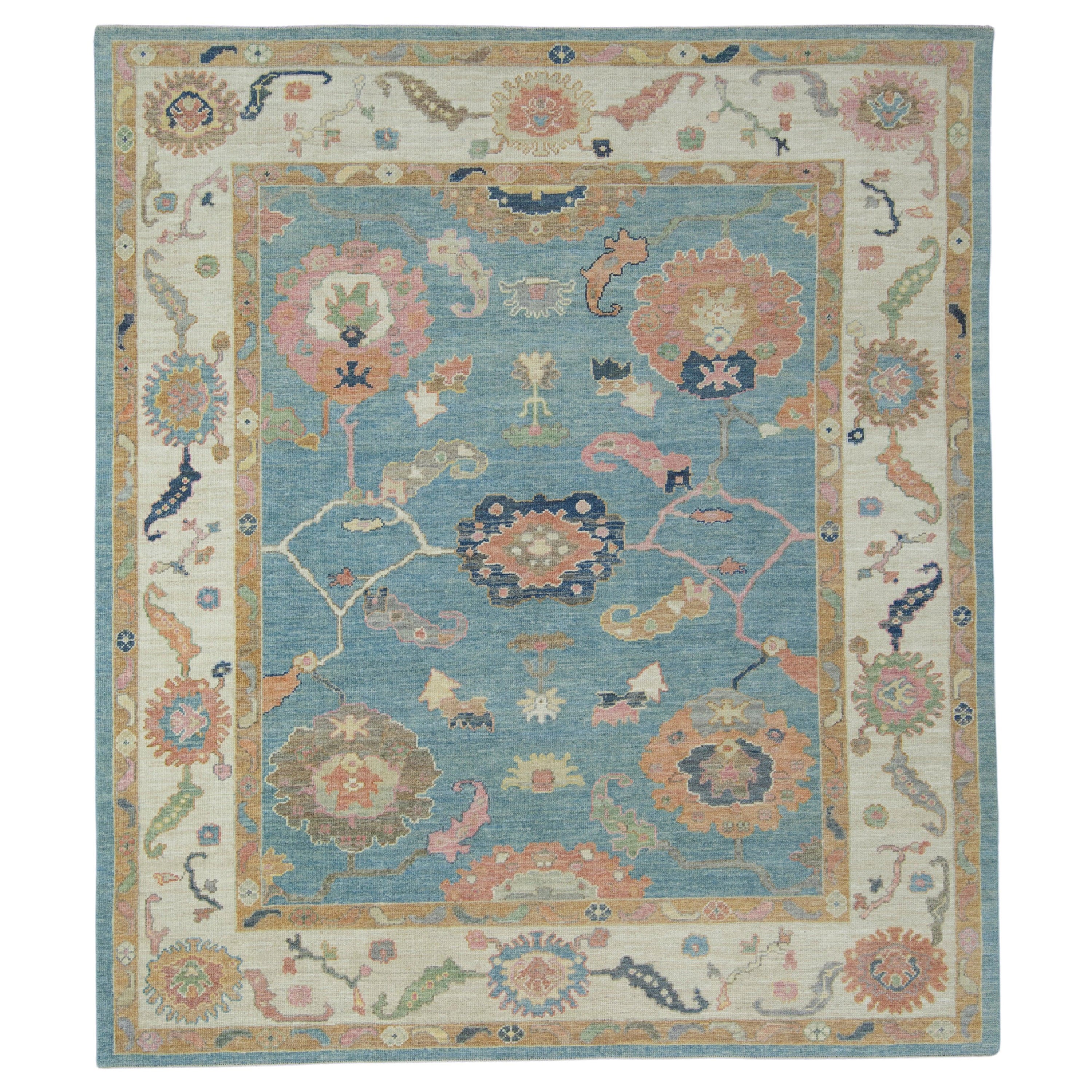 Türkischer Oushak-Teppich 8'2" x 9'5" #17261
