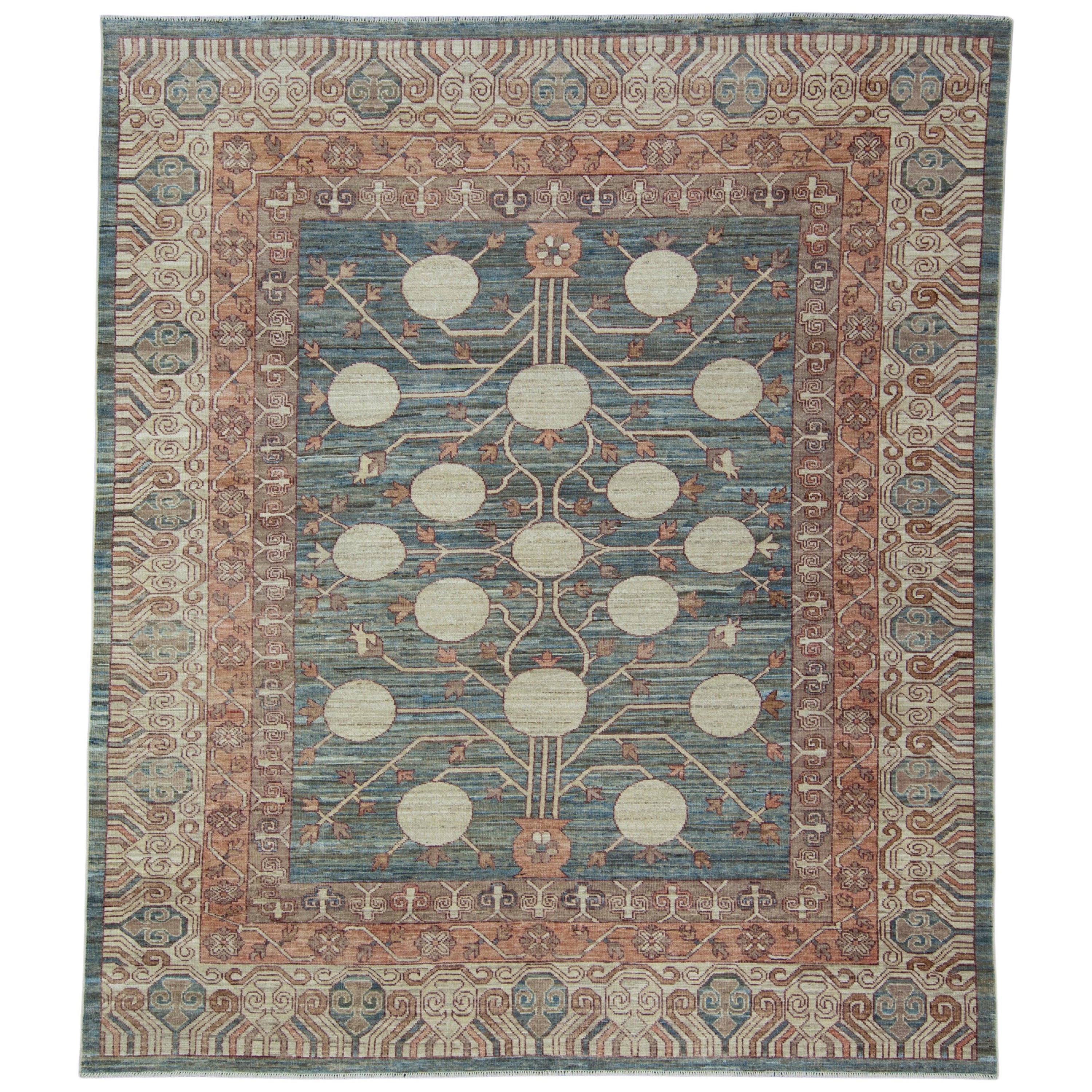Tappeto Oushak tessuto a mano 8'3" x 9'8" #17504