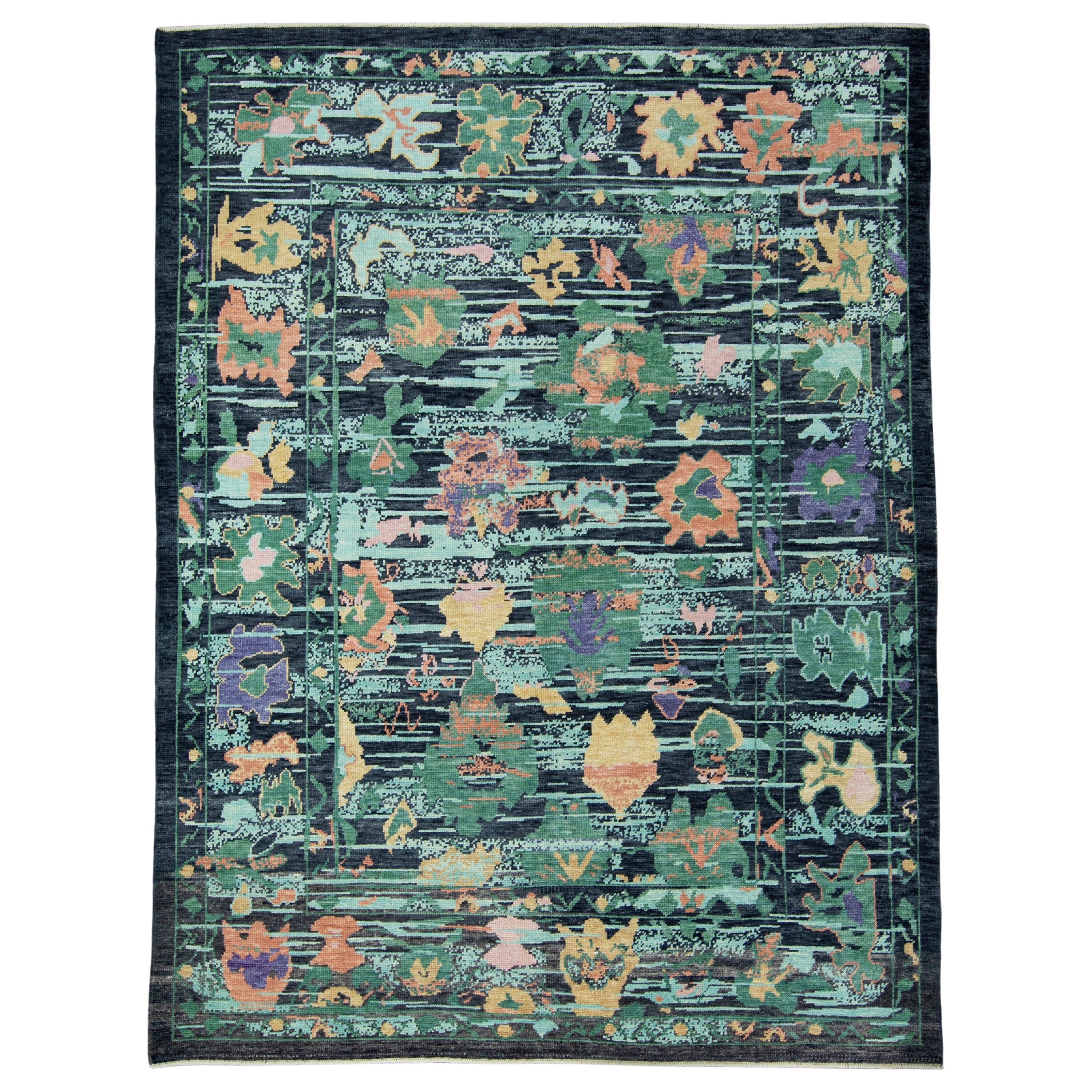 Türkischer Oushak-Teppich 7'8" x 10'2" #17403 im Angebot