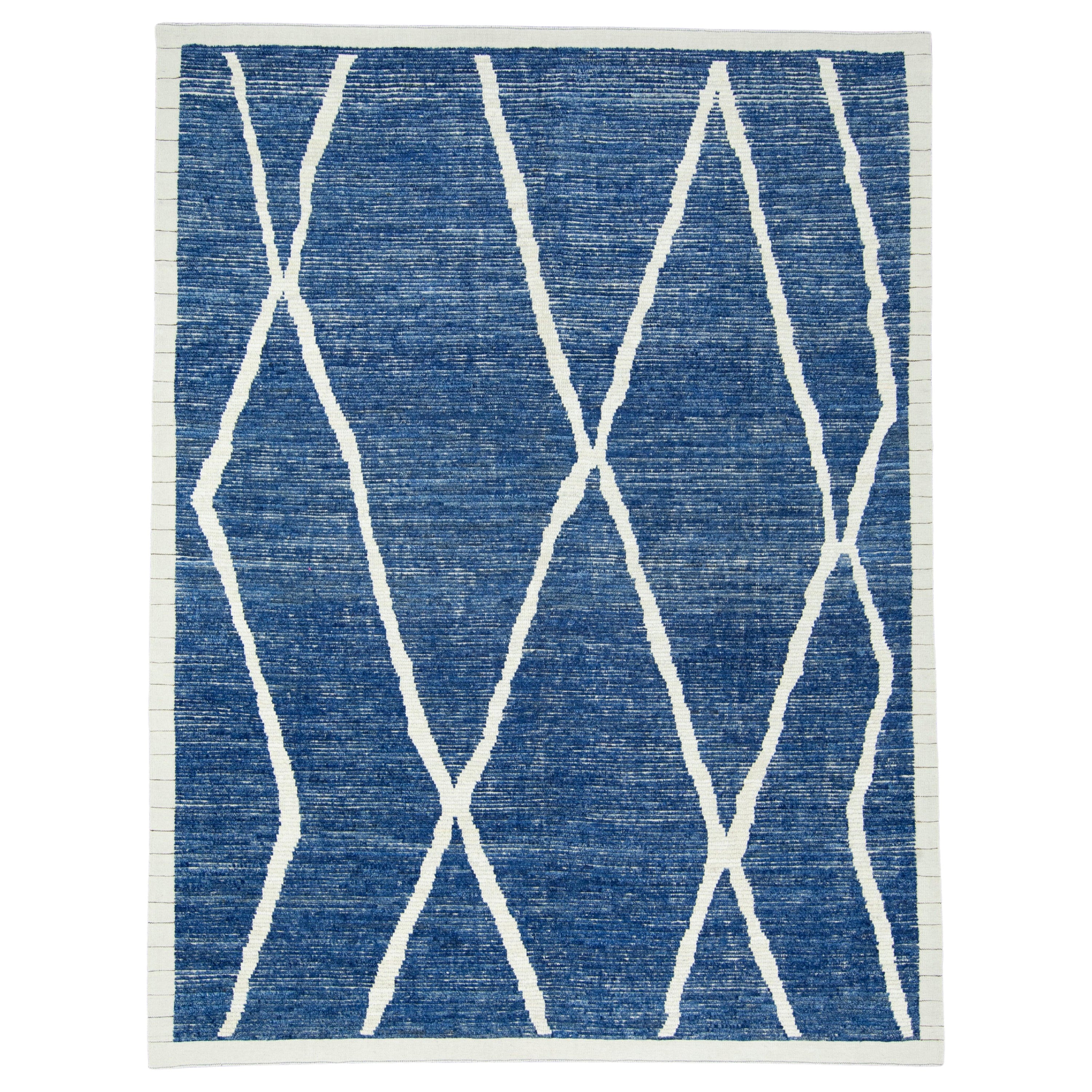 Tappeto moderno annodato a mano 8' x 10'7" #17478