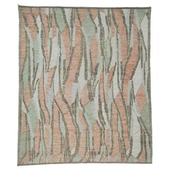Tappeto moderno annodato a mano 9'6" x 11'2" #17436
