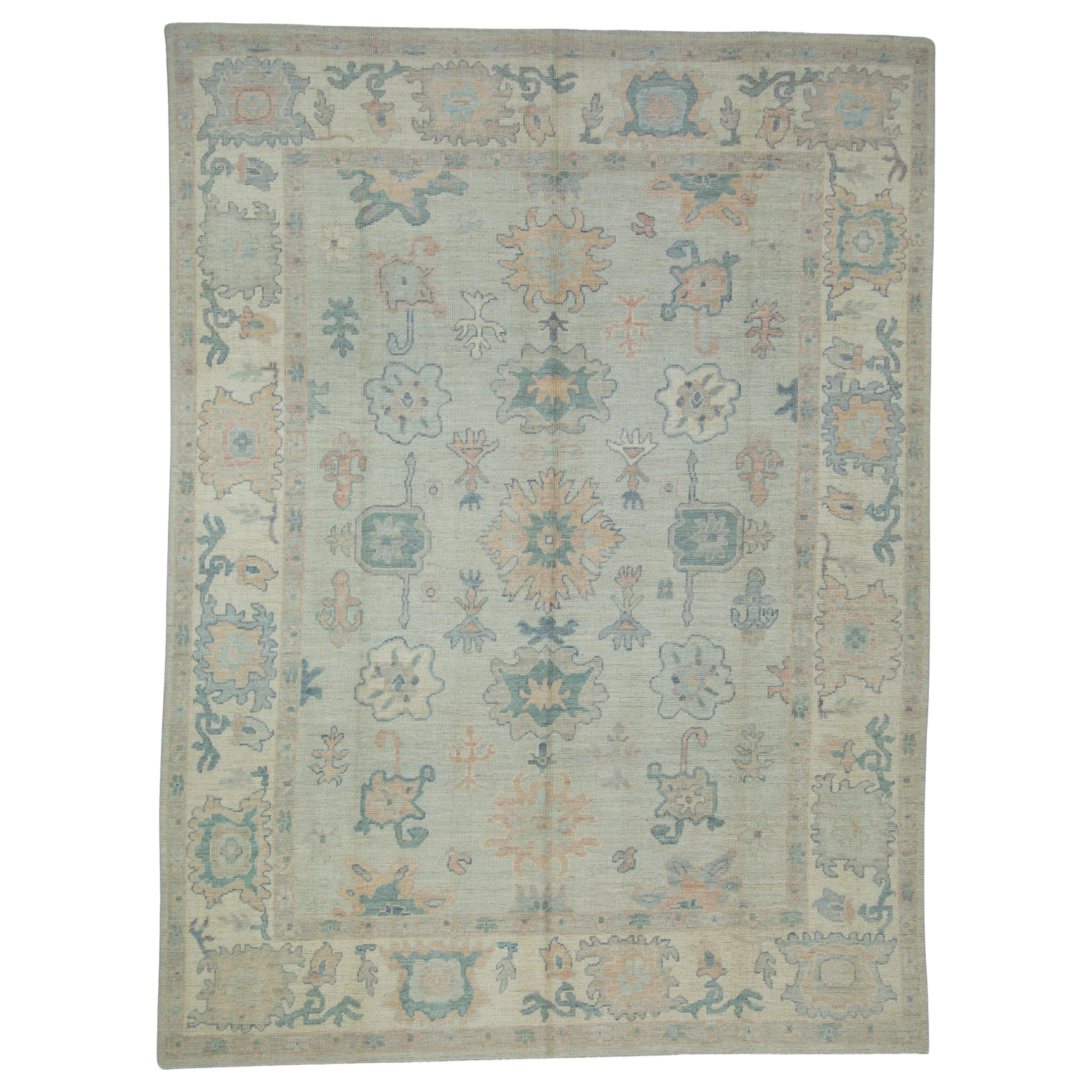 Tappeto Oushak tessuto a mano 9' x 12'2" #17411
