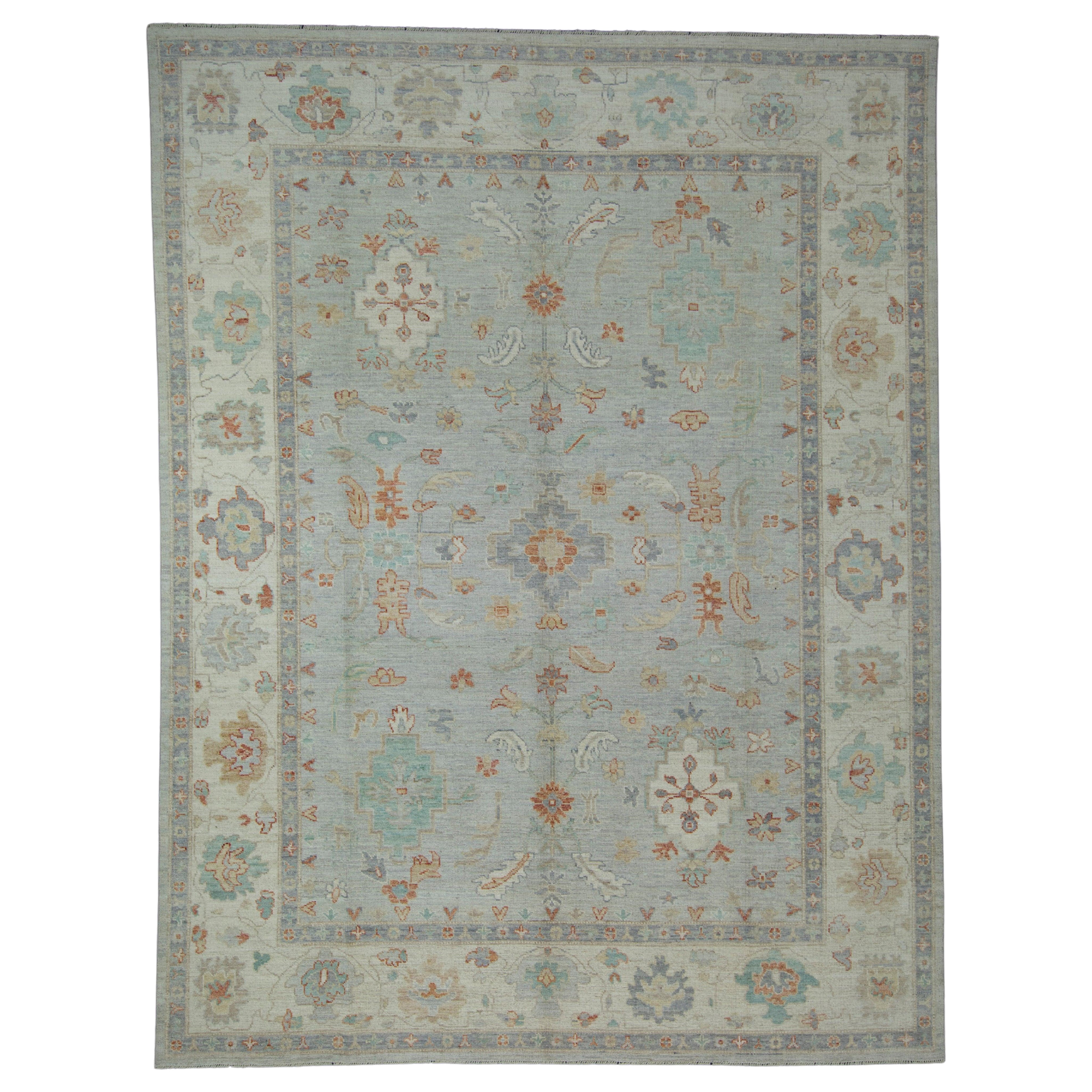 Tappeto Oushak tessuto a mano 9' x 11'10" #17410