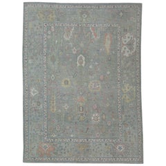 Handwoven Oushak Rug 10'4" x 13'11" #17409