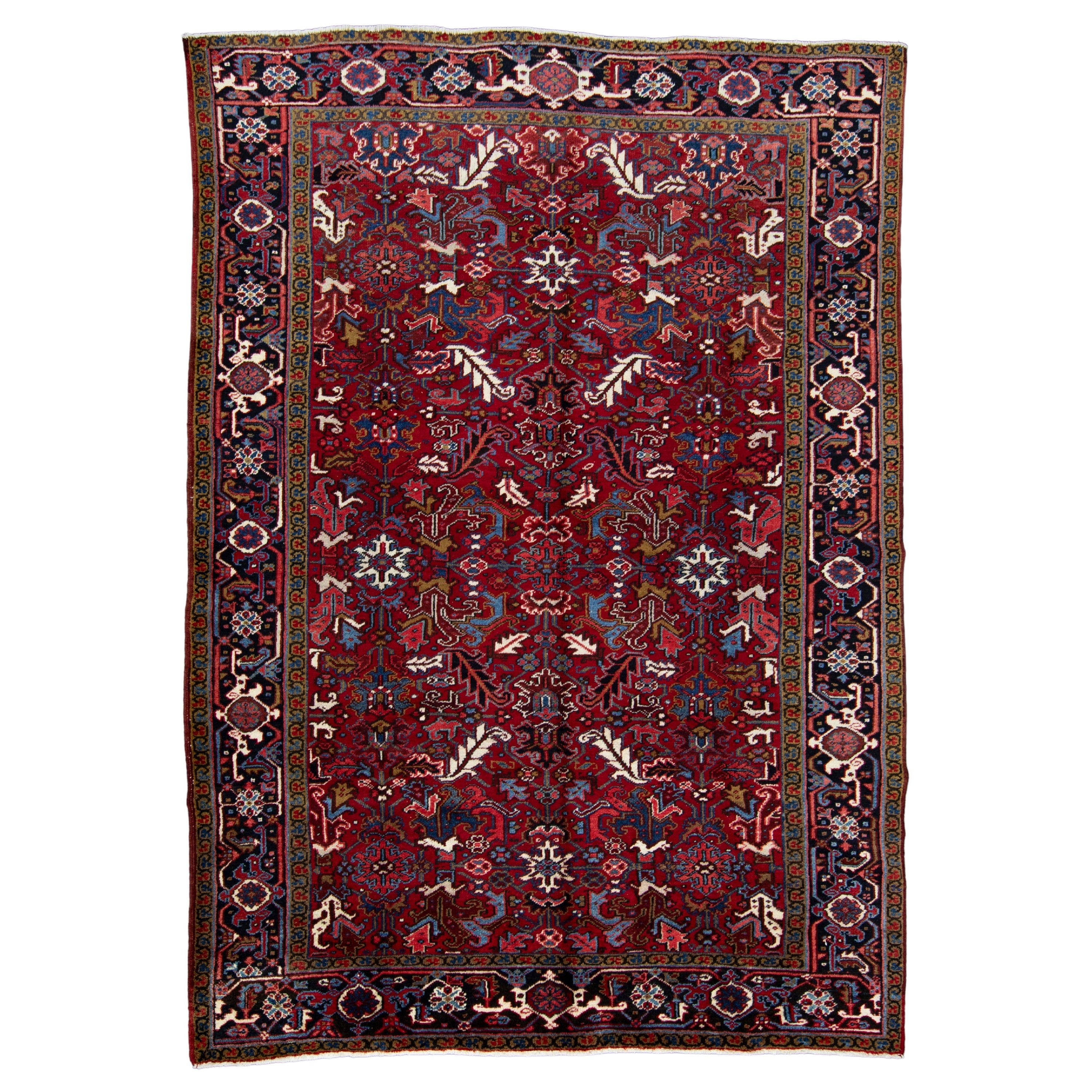 Oriental Handwoven Vintage Rug 7'10" x 11'1" #17404