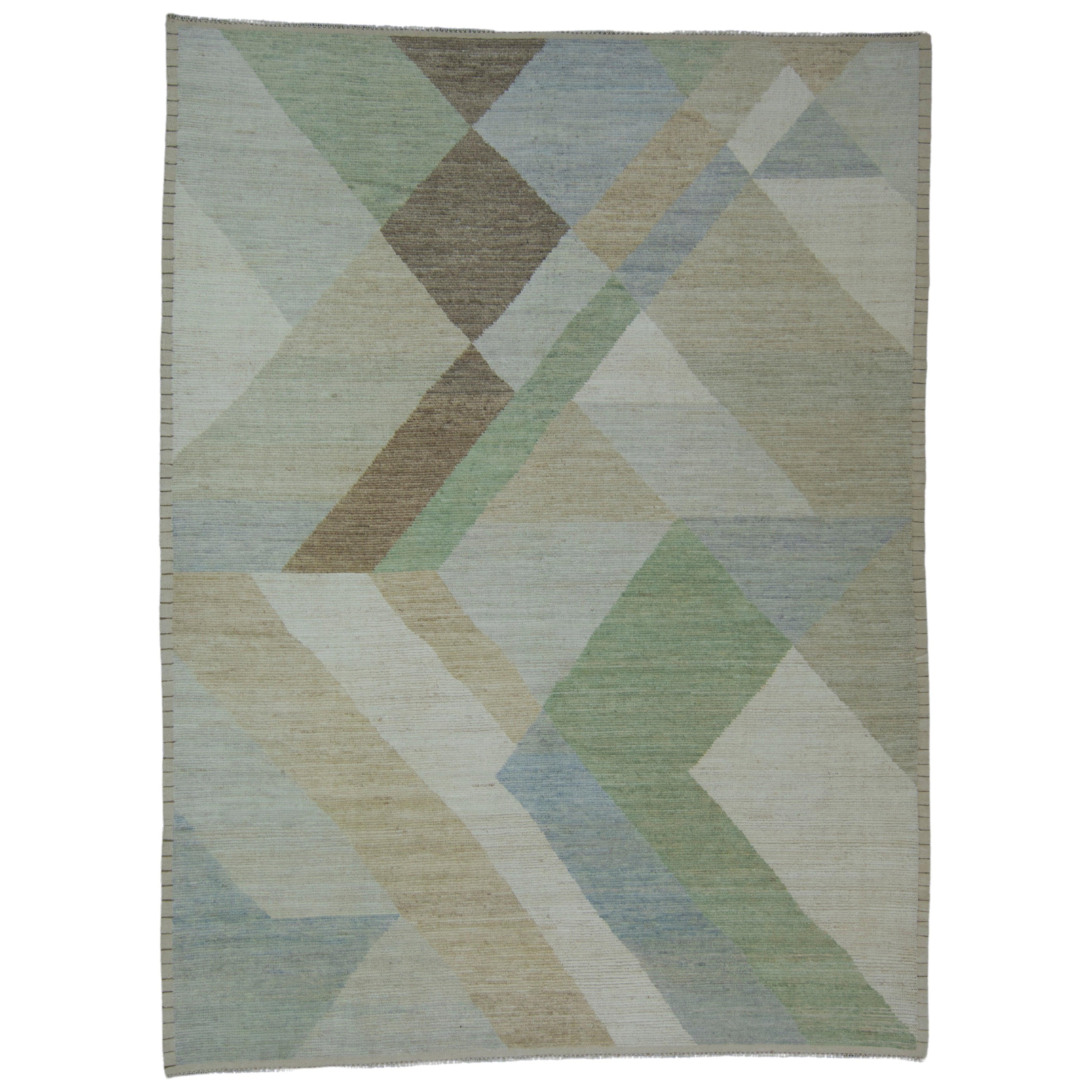 Hand Knotted Modern Rug 10'5" x 12' #17448