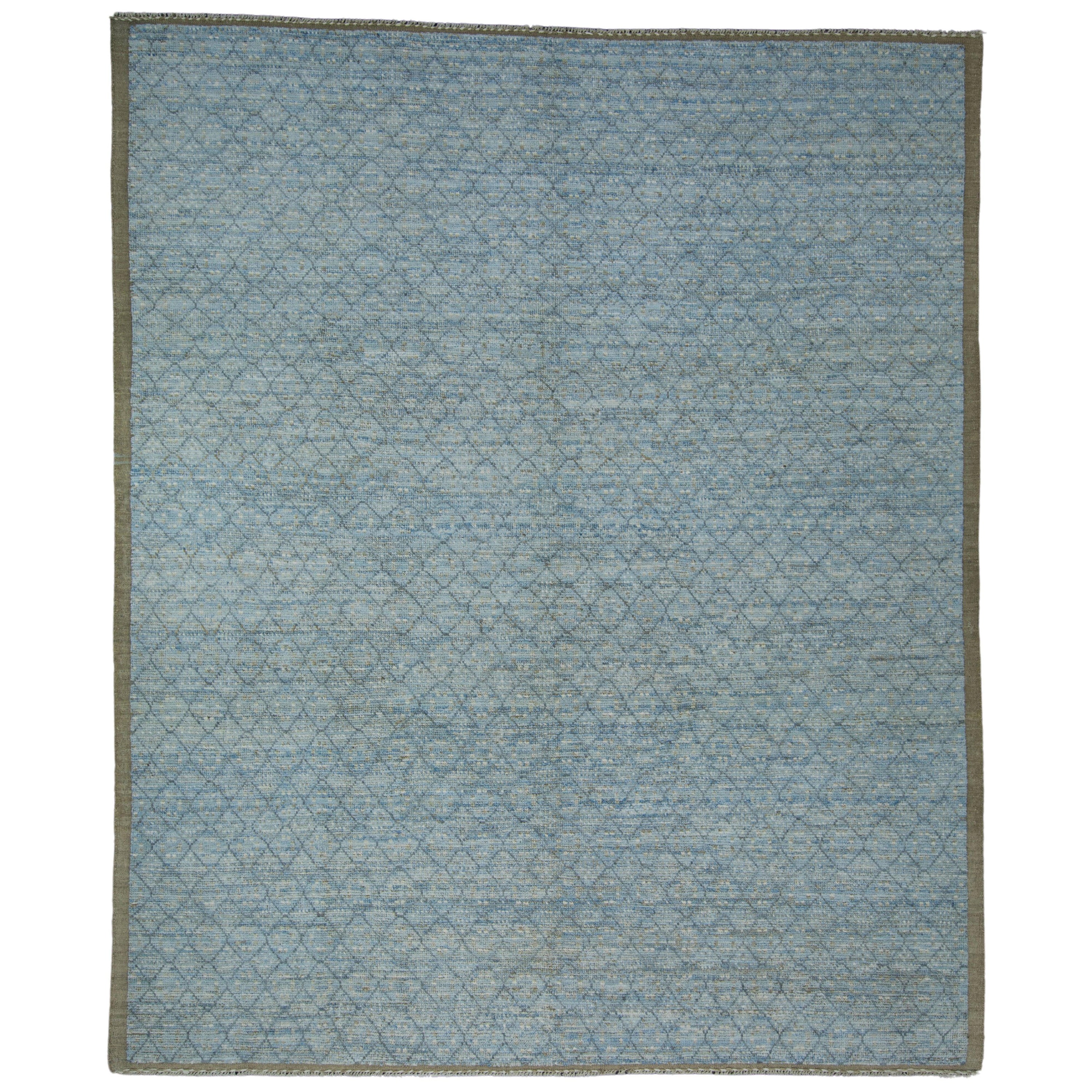 Hand Knotted Modern Rug 9'8" x 11'7" #17437