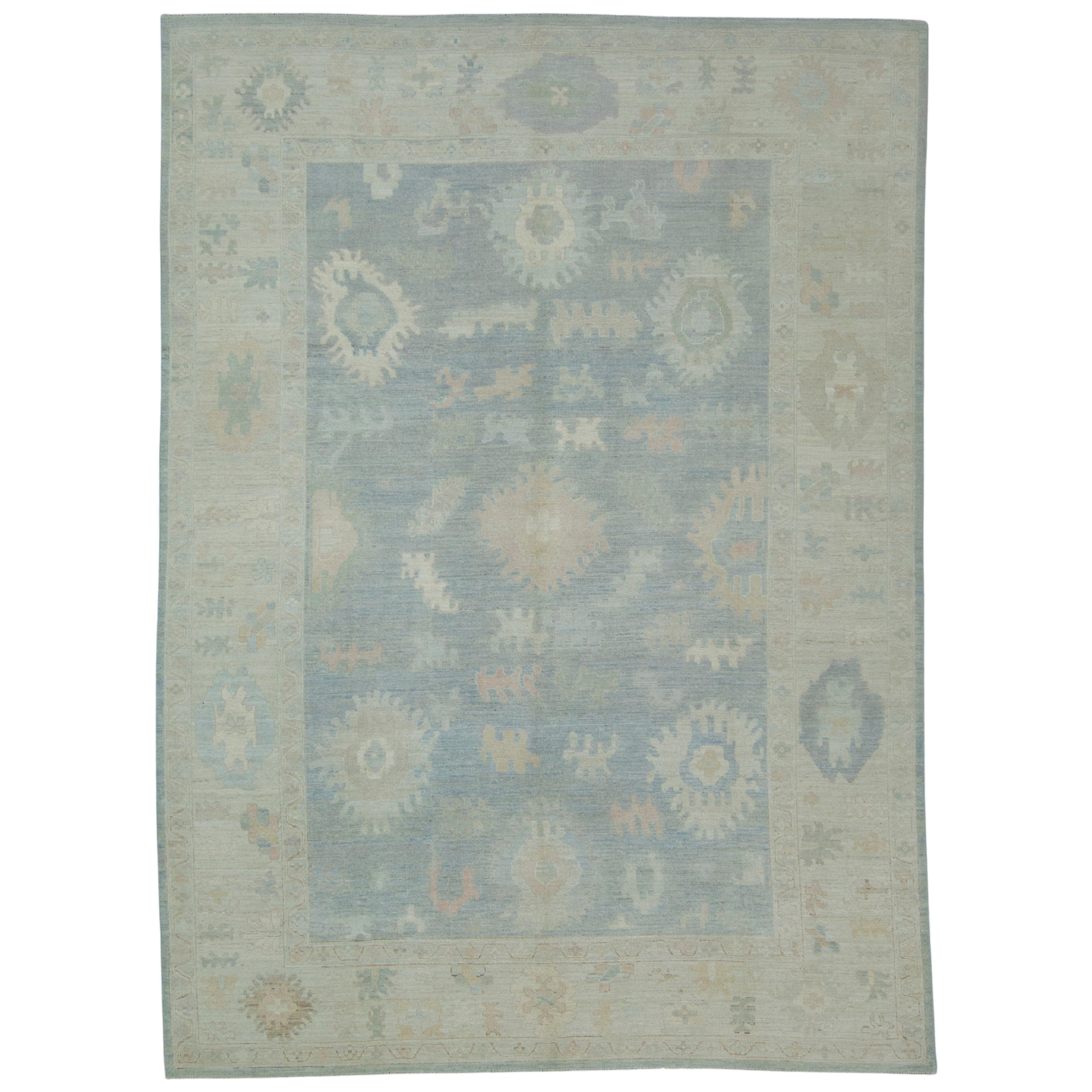 Handwoven Oushak Rug 9'11" x 13'8" #17435