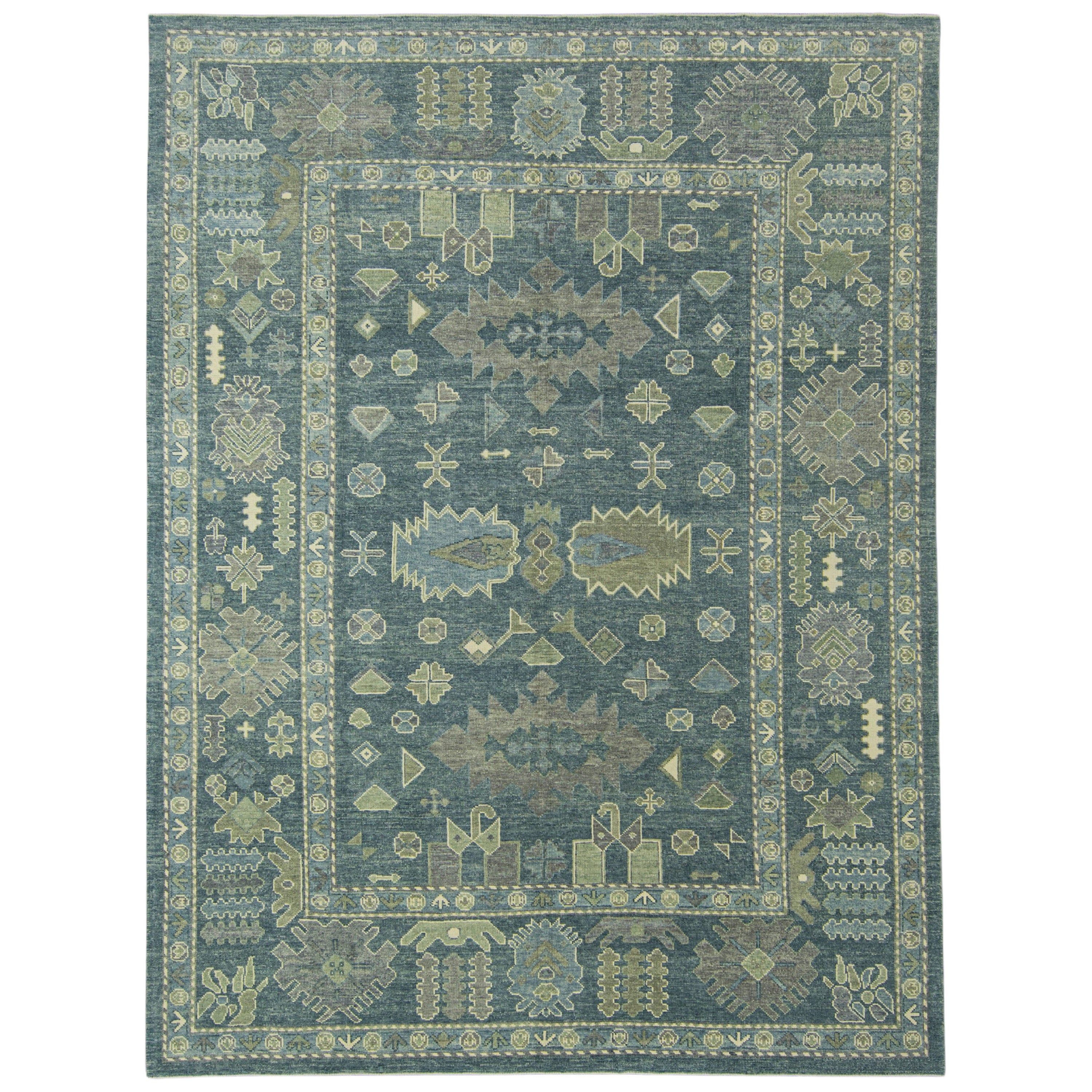 Turkish Oushak Rug 9'5" x 12'7" #17737