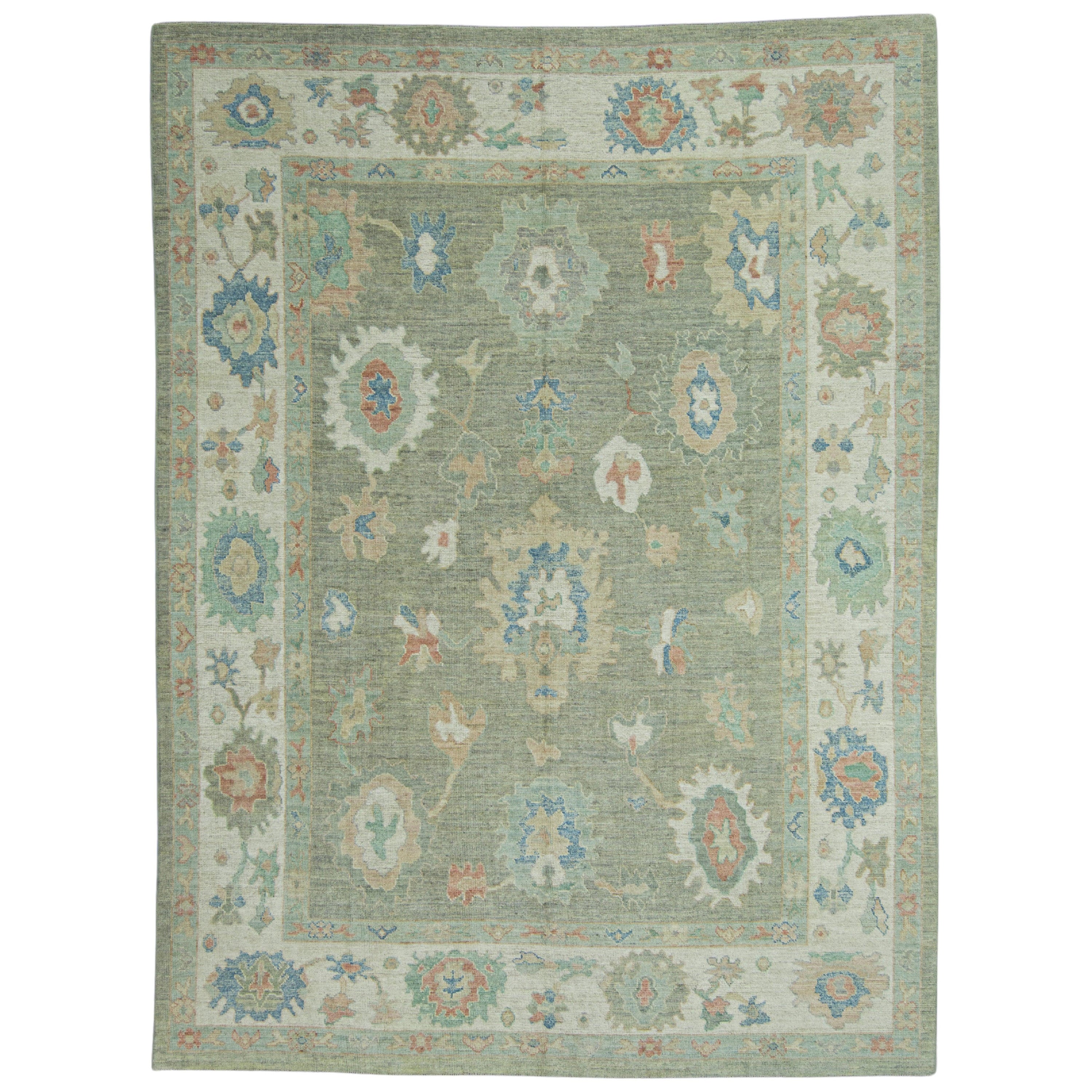 Türkischer Oushak-Teppich 9'2" x 12'3" #17710