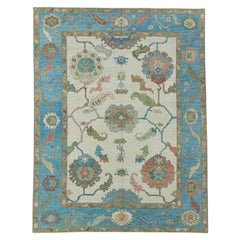 Turkish Oushak Rug 9'2" x 11'9" #17079
