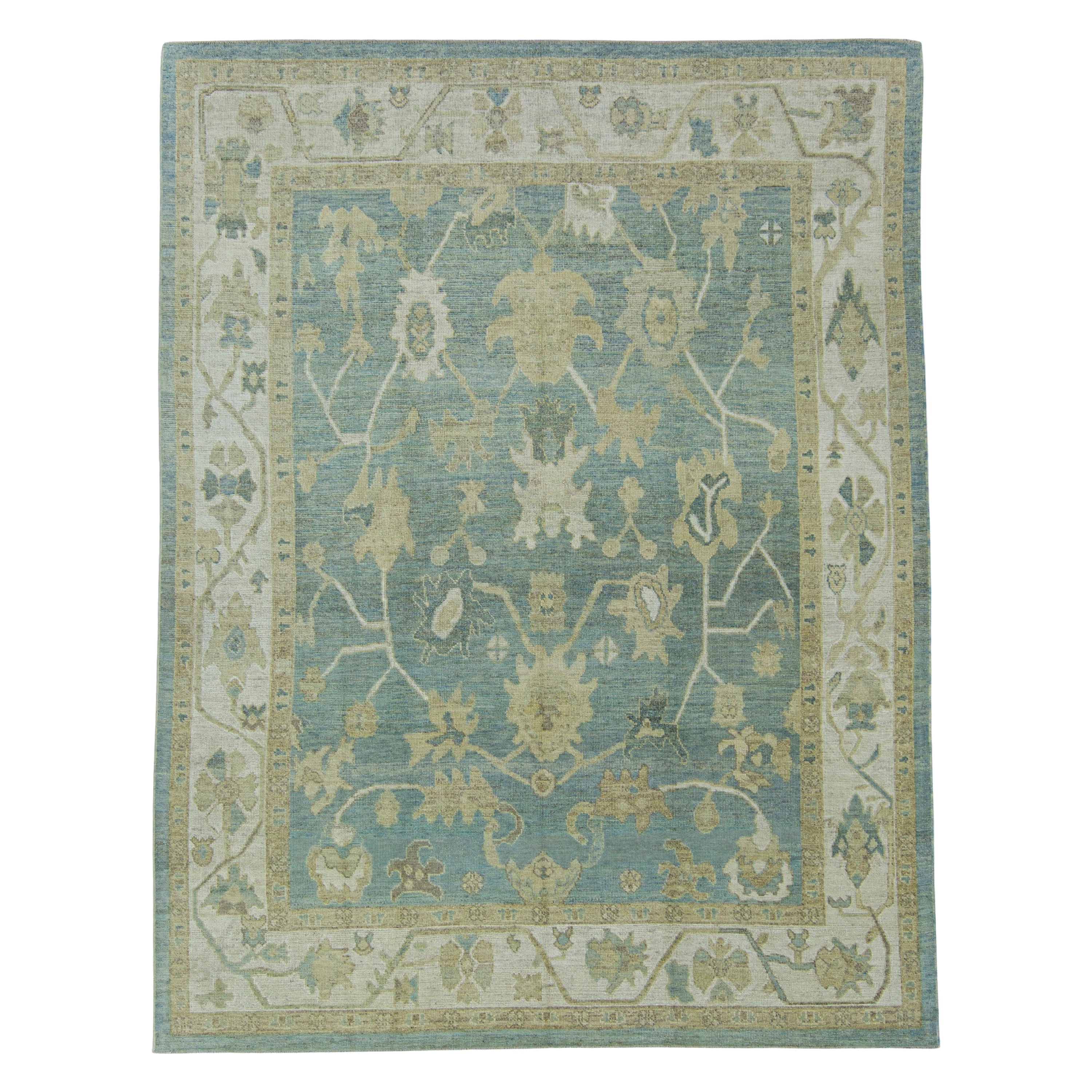 Turkish Oushak Rug 9'1" x 11'10" #17620