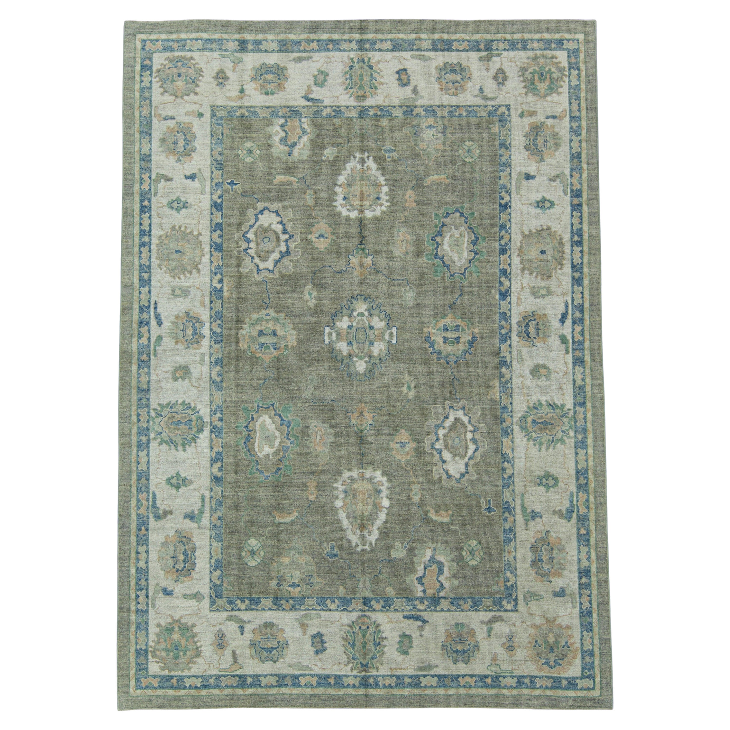 Türkischer Oushak-Teppich 8'9" x 12'3" #B-17725 im Angebot