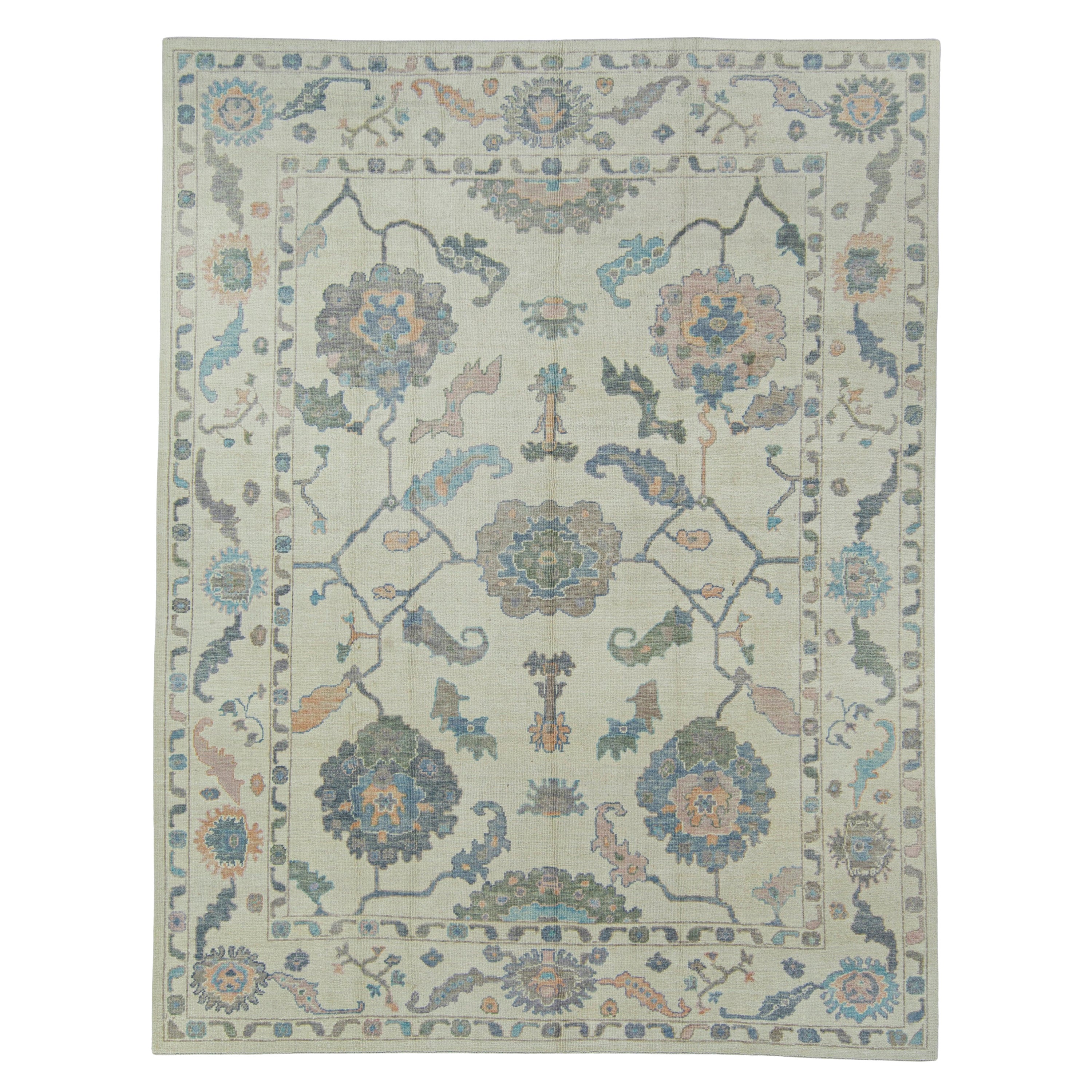 Türkischer Oushak-Teppich 9'1" x 11'8" #17028