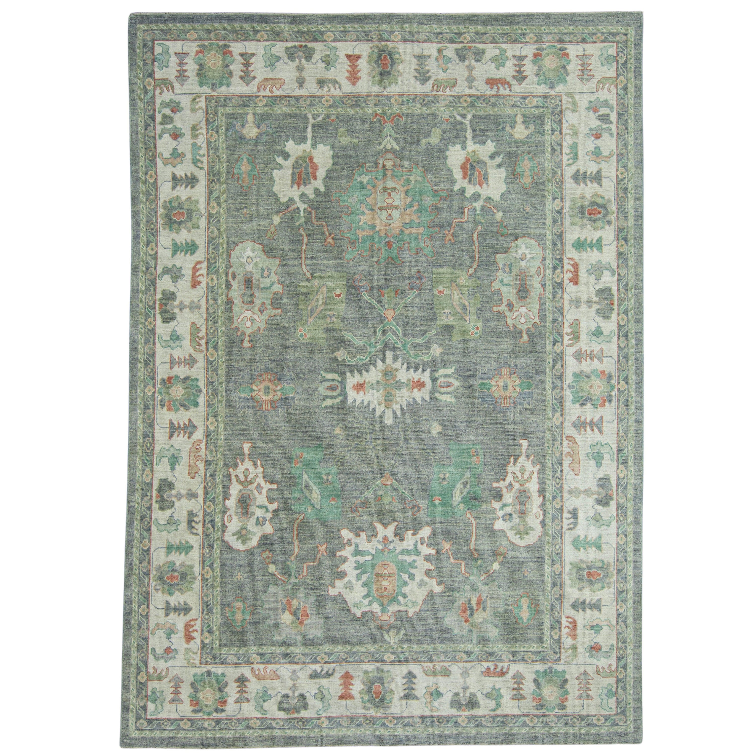 Tappeto Oushak turco 8'10" x 12'2" #17715