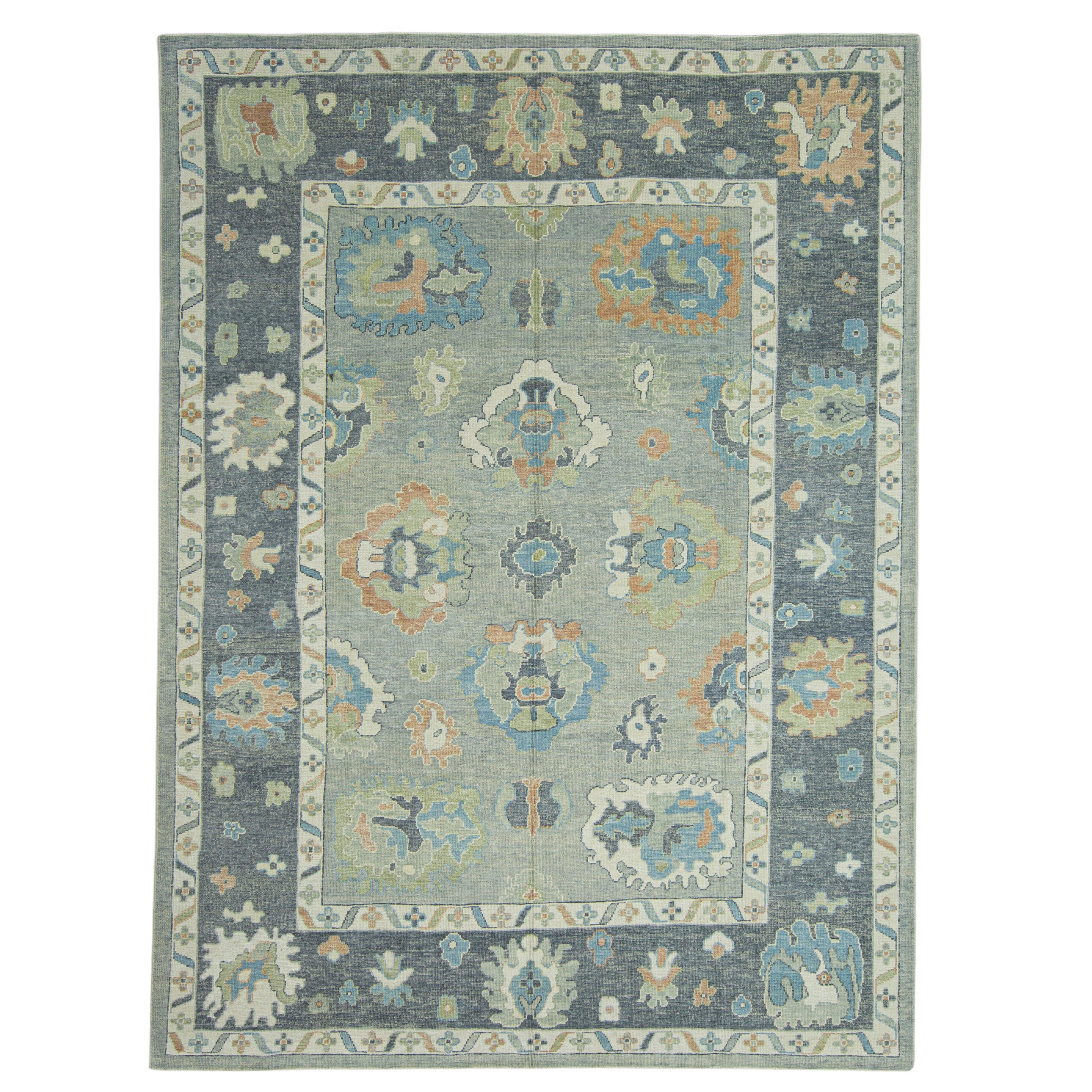 Tappeto Oushak turco 9'3" x 12'7" #17177