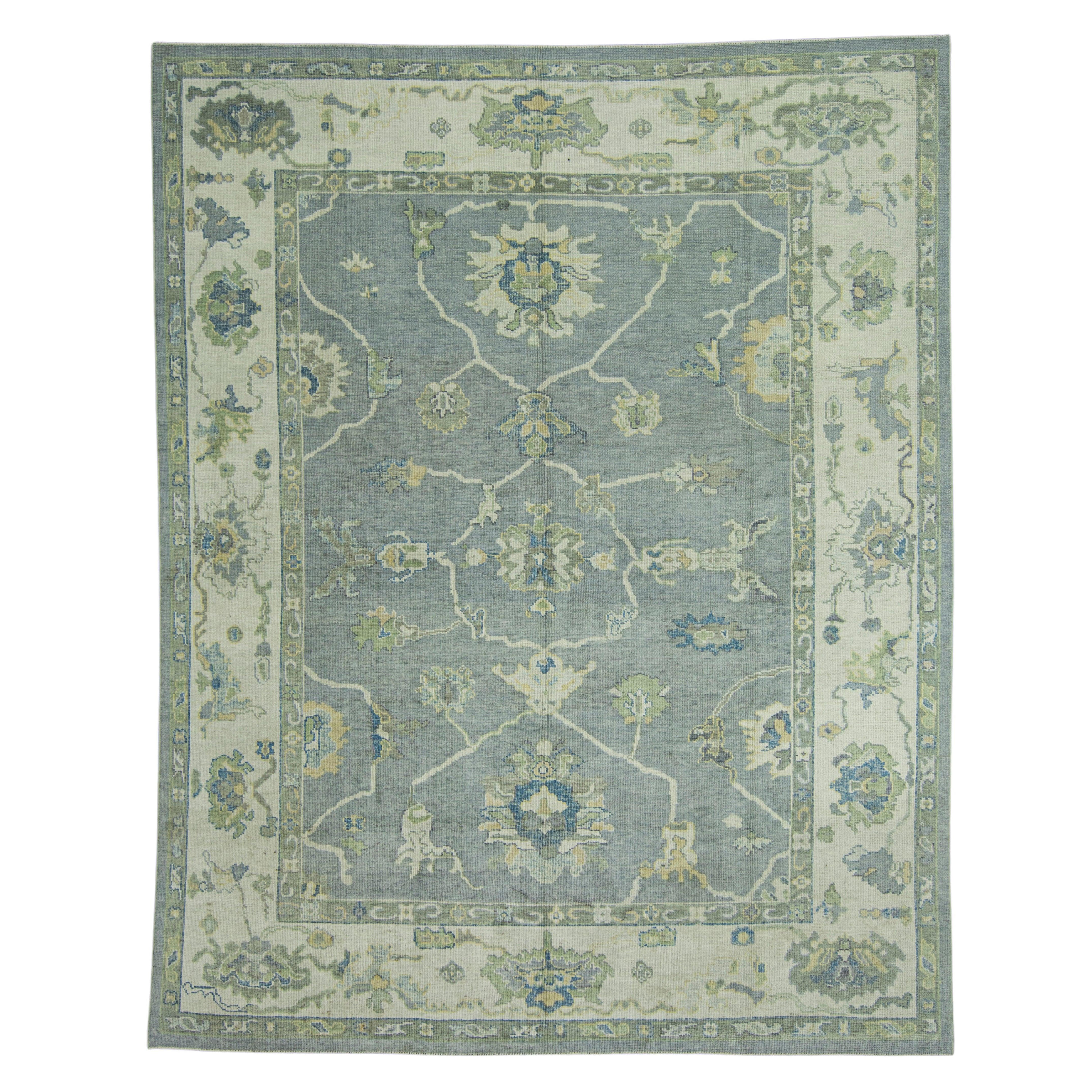 Türkischer Oushak-Teppich 8'9" x 11'1" #17062