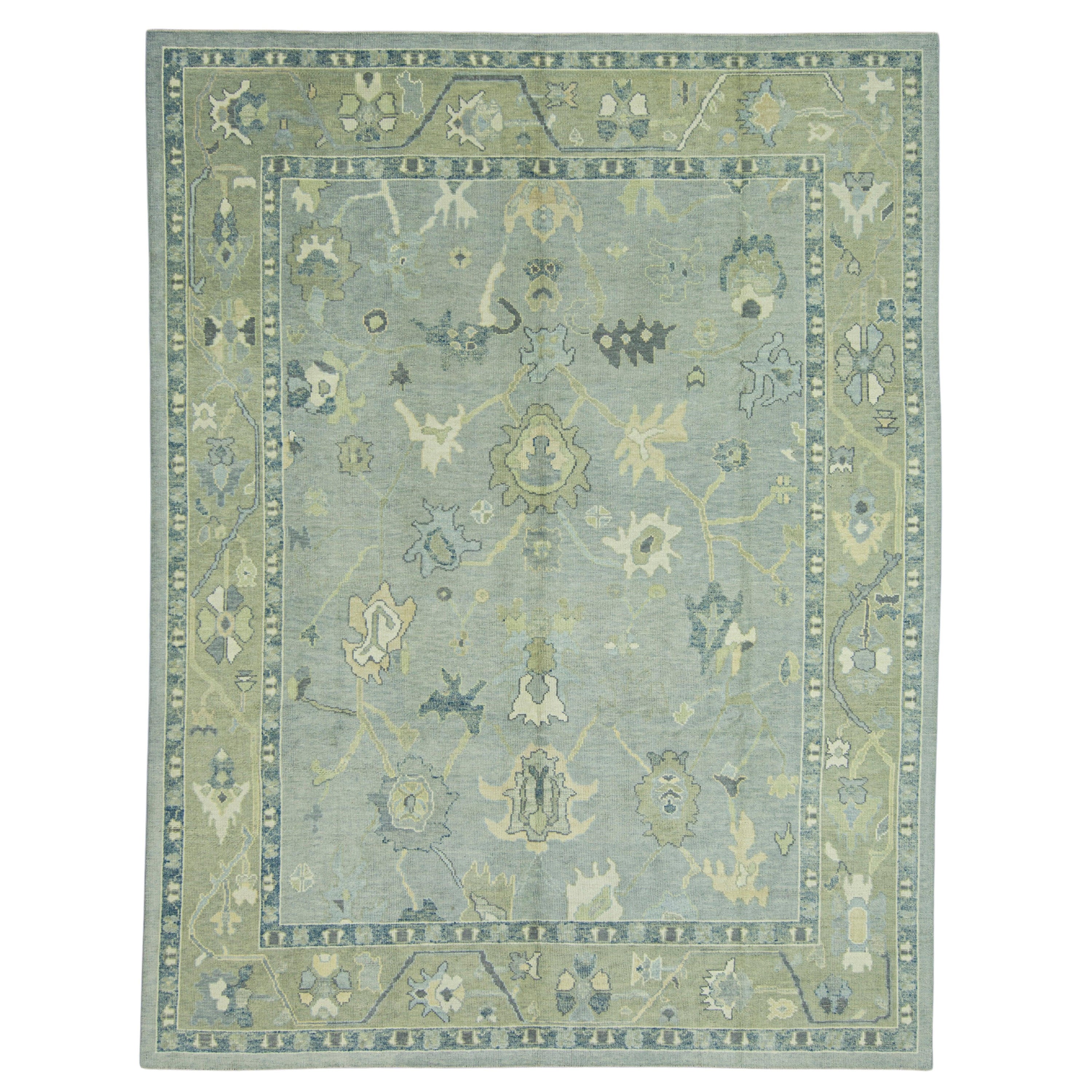 Turkish Oushak Rug 9'3" x 12' #17108 For Sale