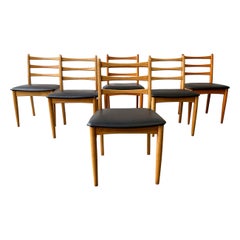 Vintage Set of 6 Mid-Century 1970’s dining chairs by Schreiber Furniture