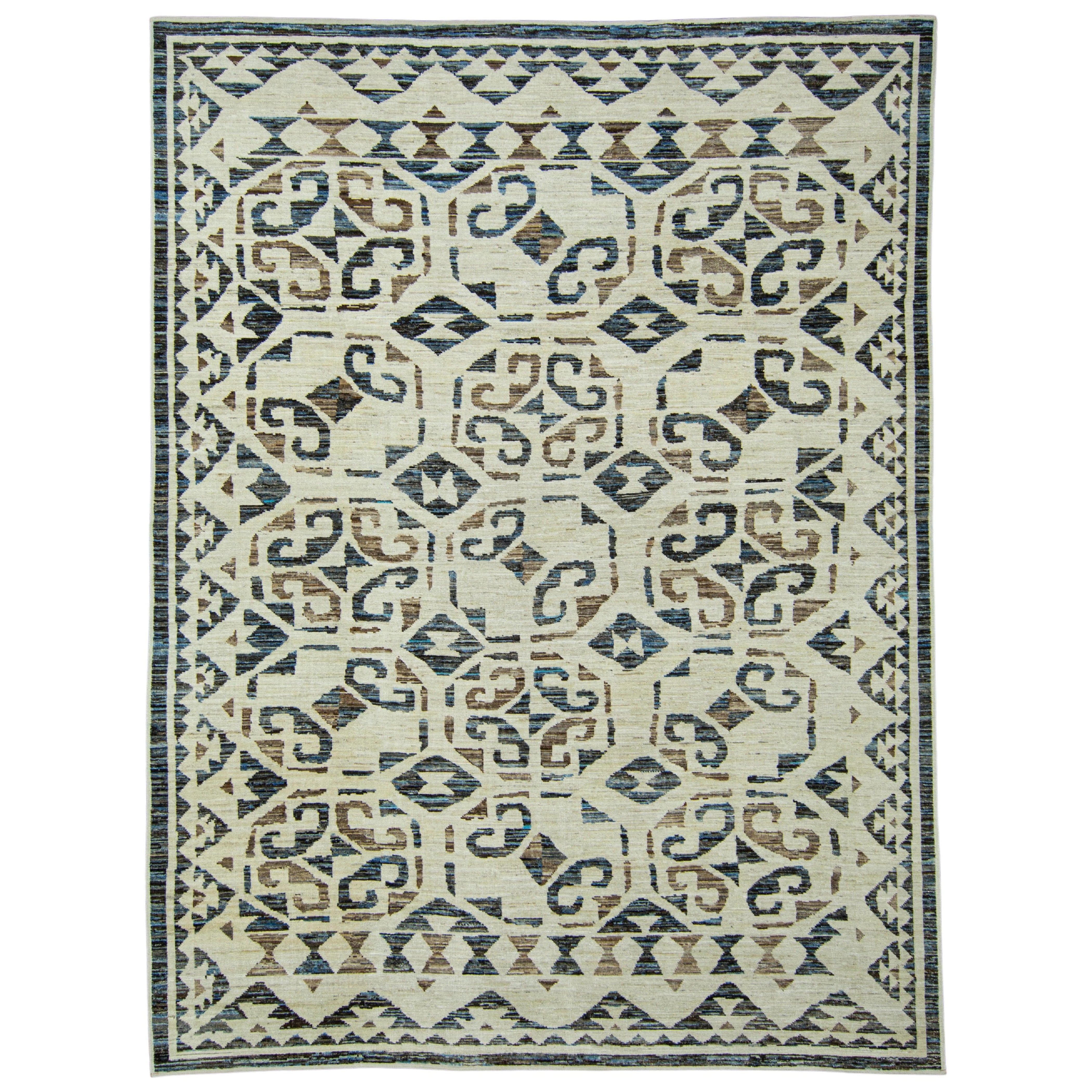 Tappeto Oushak tessuto a mano 8'11" x 11'11" #17908