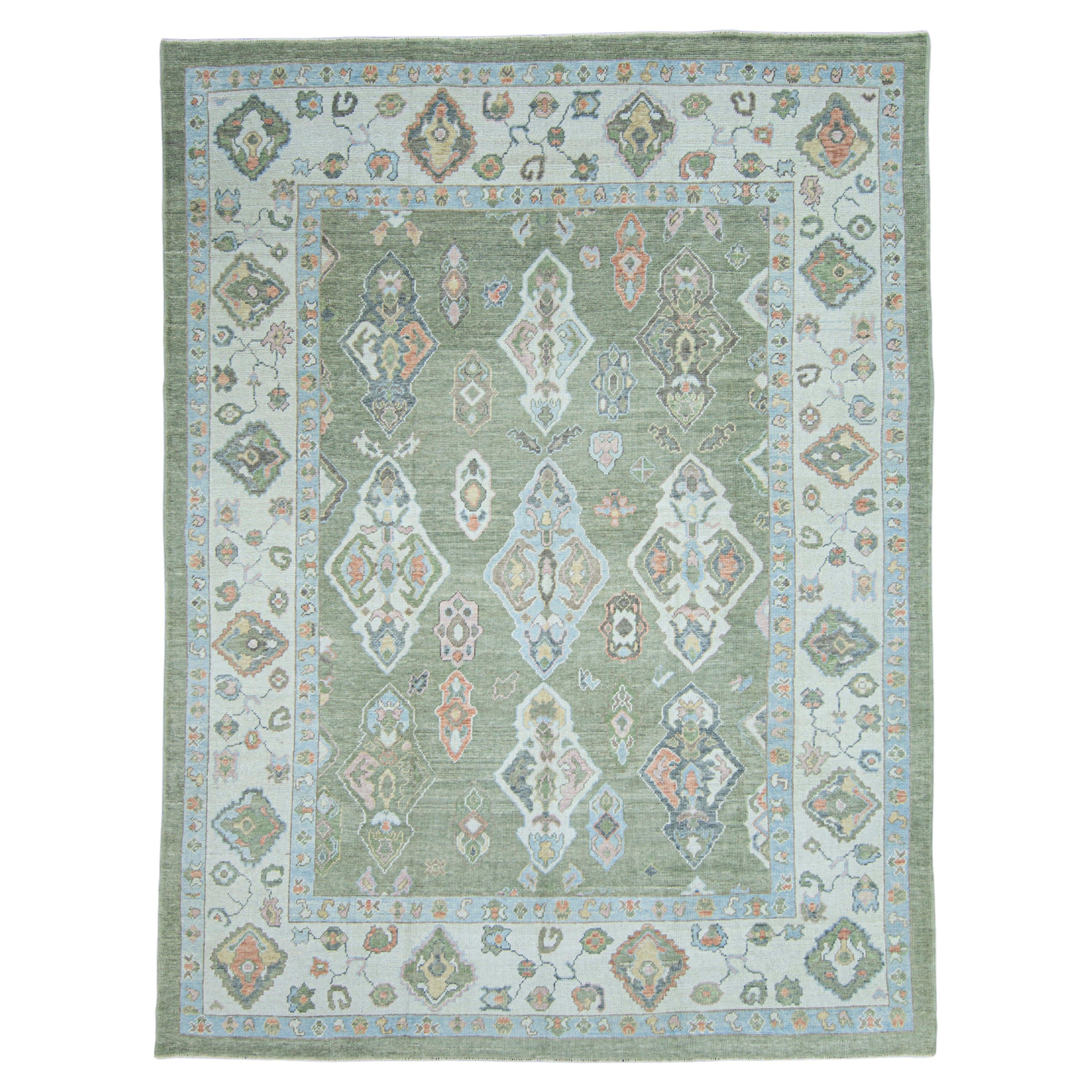 Turkish Oushak Rug 9'7" x 12'10" #17402