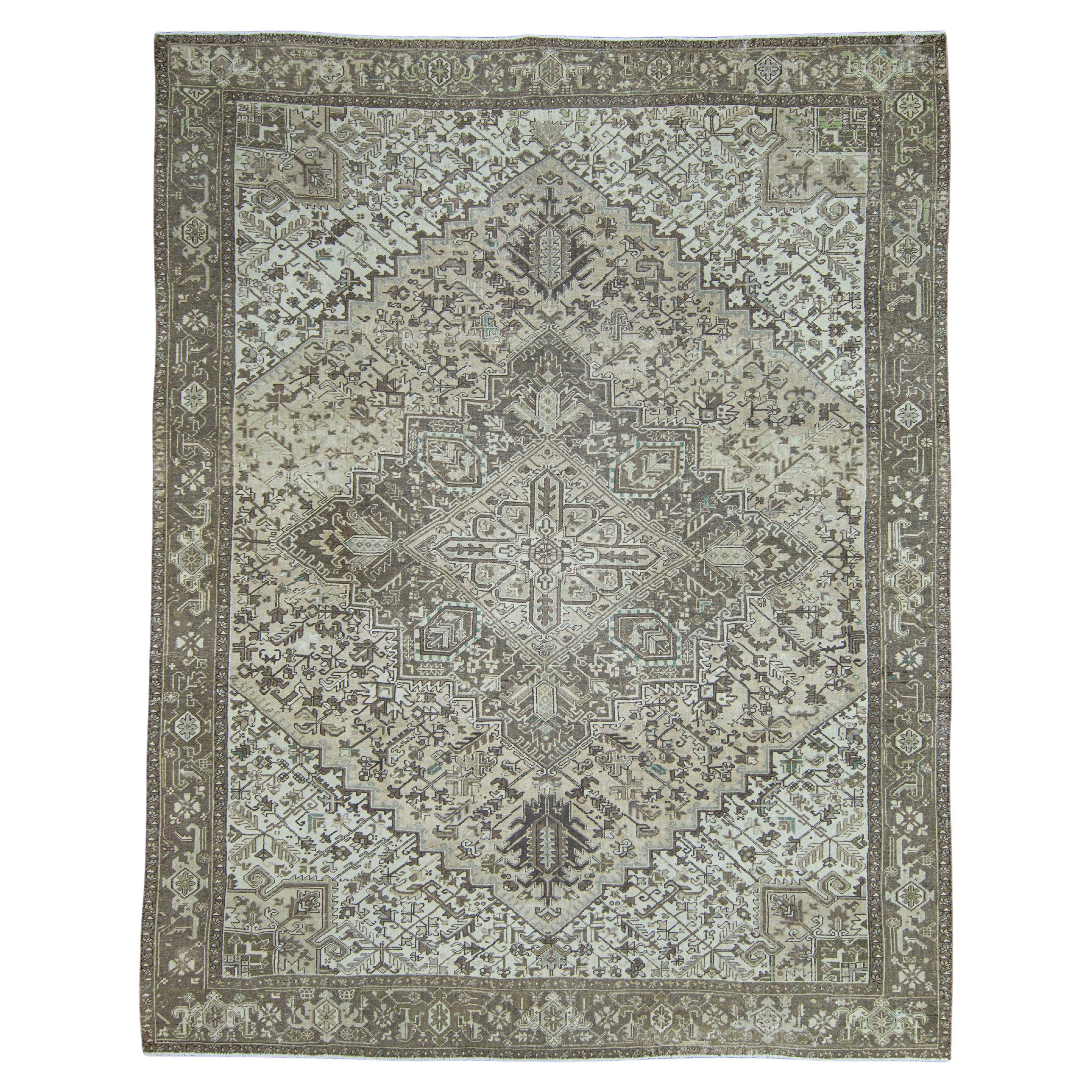Turkish Vintage Rug 10' x 12'8" #17457 For Sale