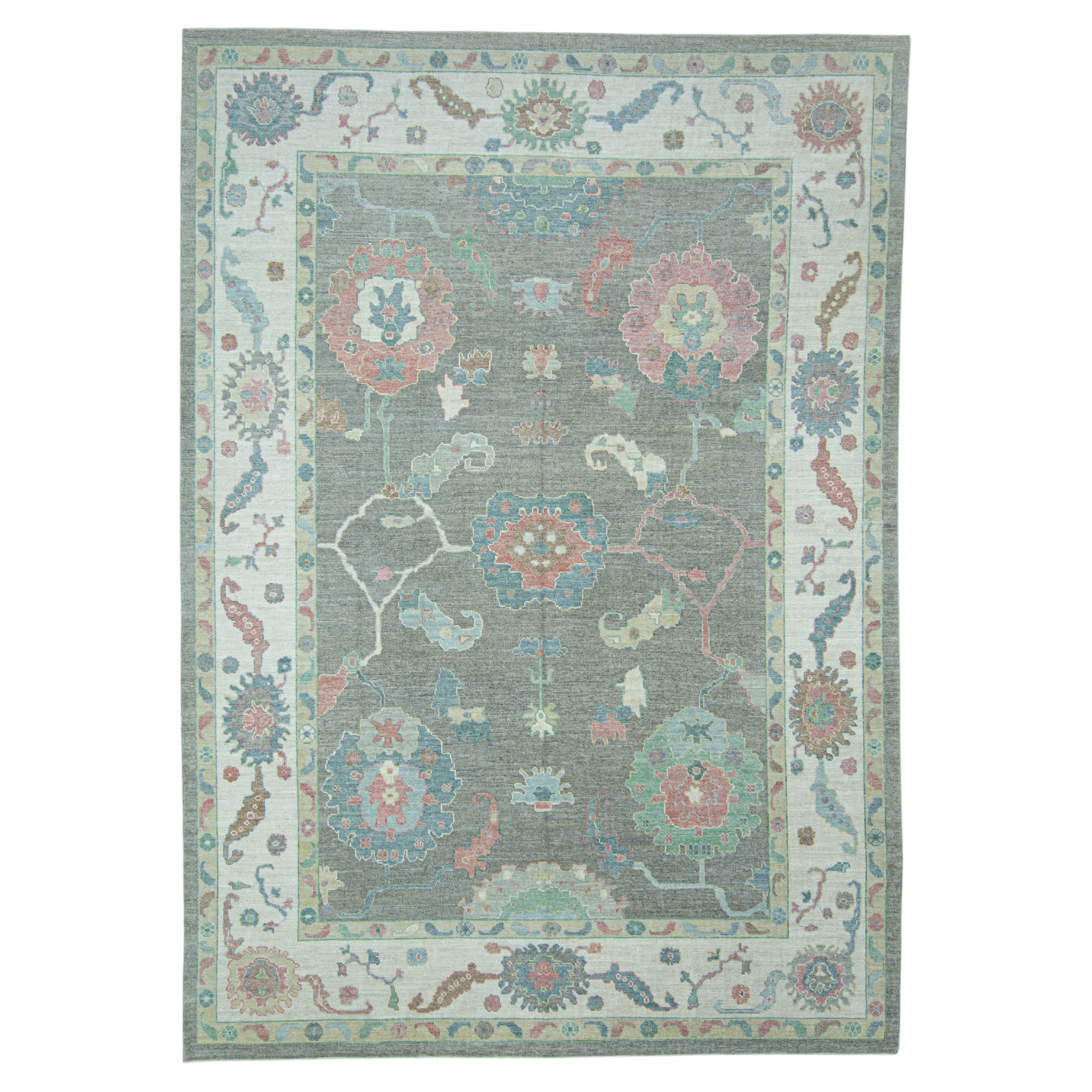 Turkish Oushak Rug 10' x 14'2" #17392 For Sale