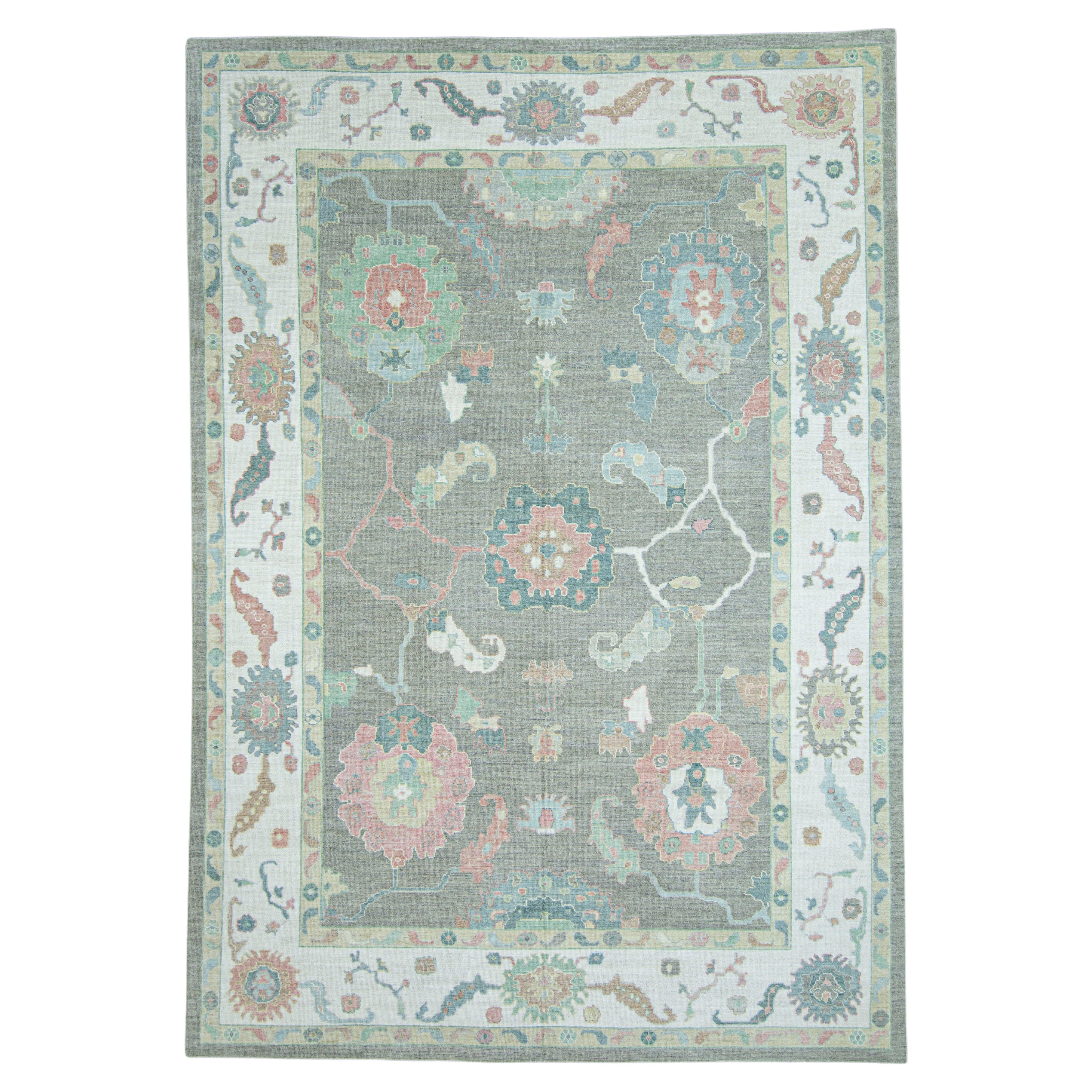 Turkish Oushak Rug 10' x 14'4" #17345 For Sale