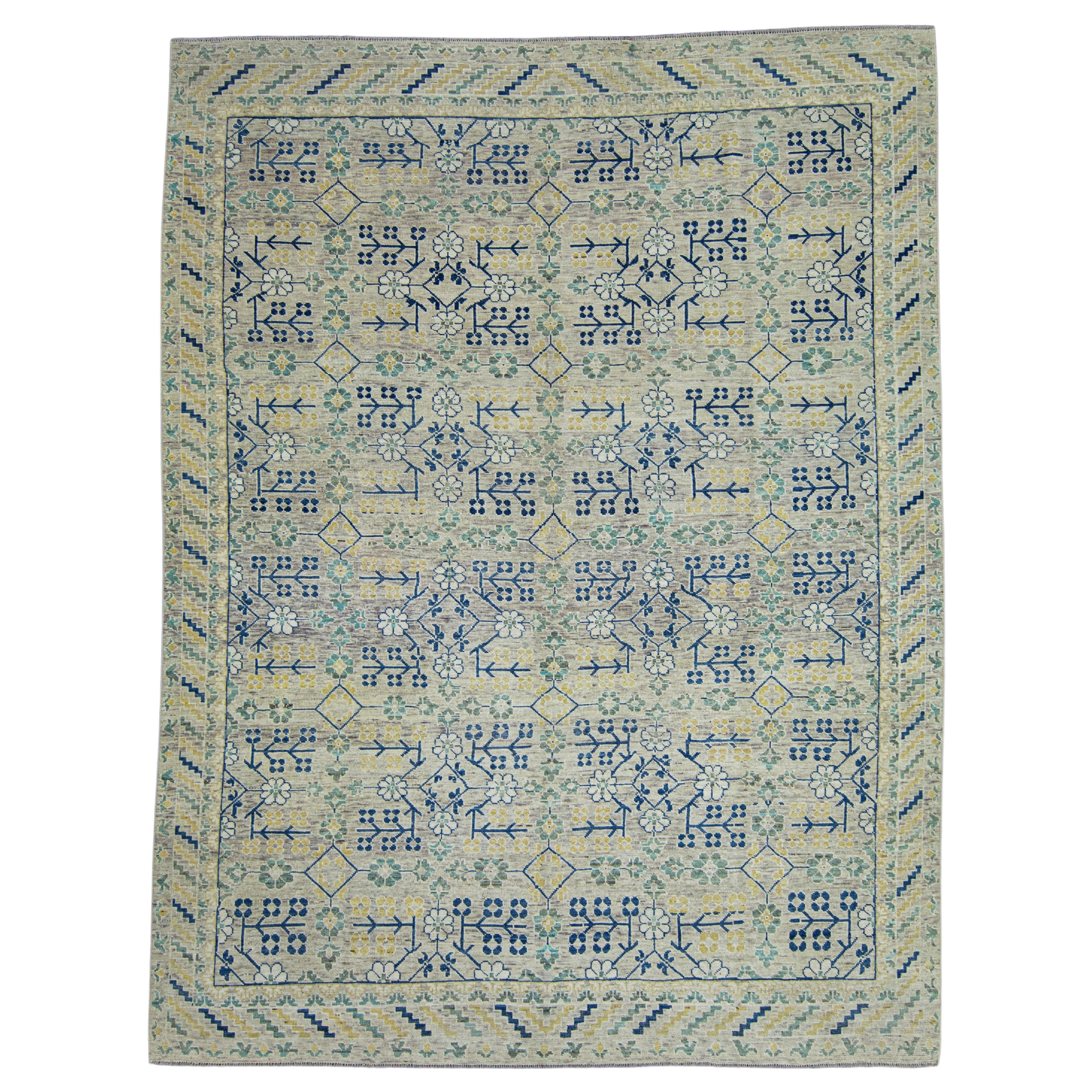 Tappeto Oushak tessuto a mano 9'1" x 12' #17507