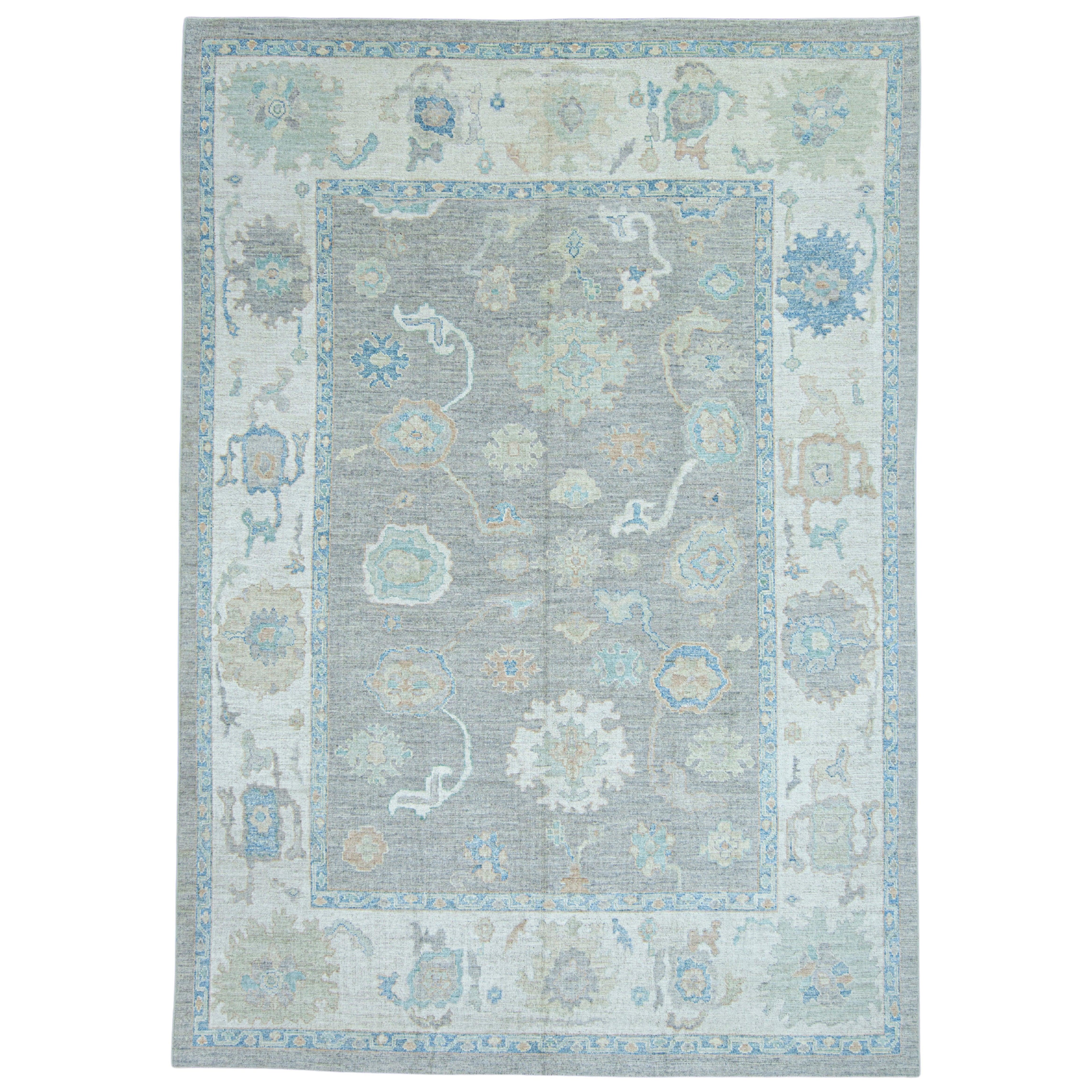 Turkish Oushak Rug 9'10" x 14' #17858