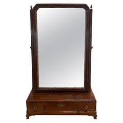 Antique Georgian Mahogany Dressing Table Mirror