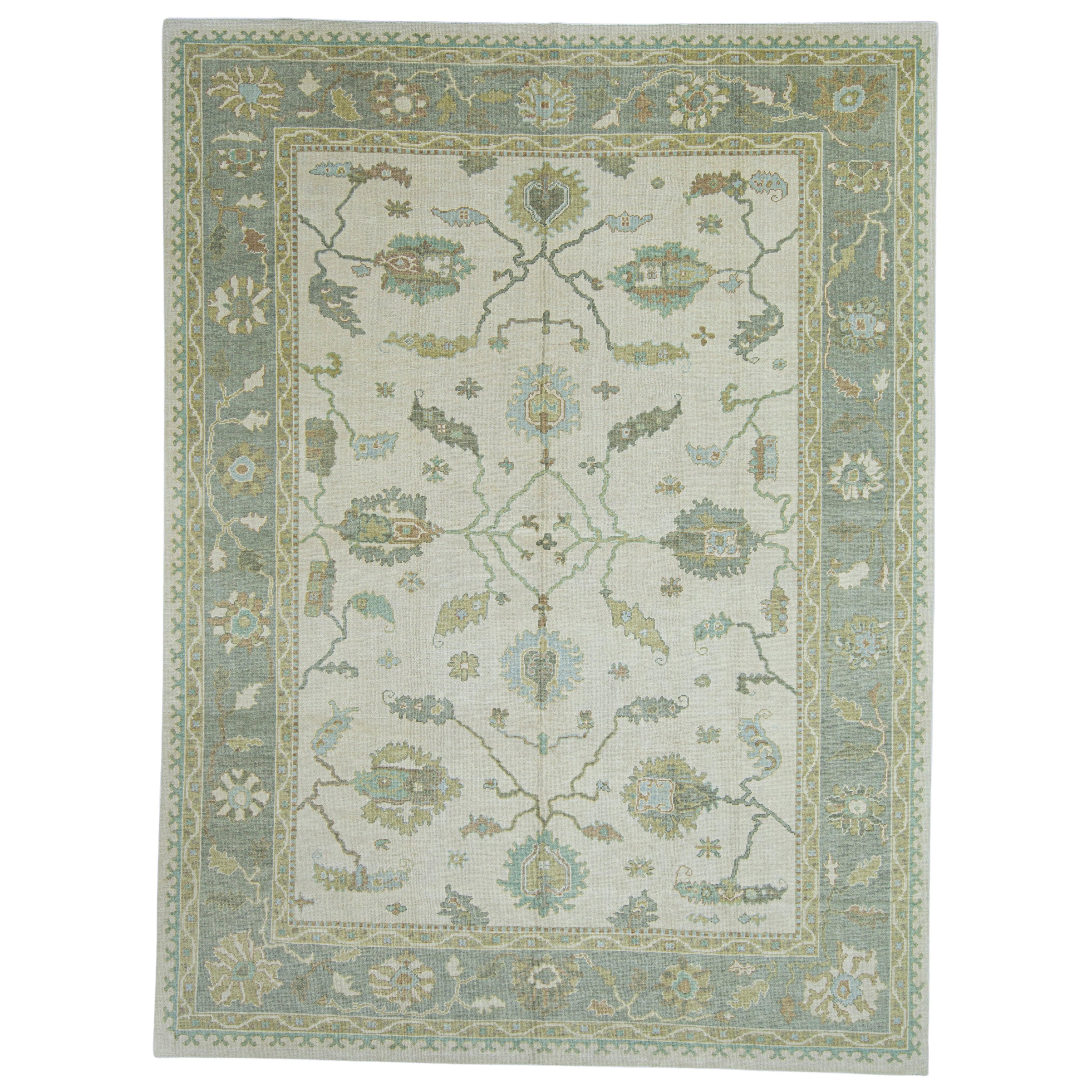 Türkischer Oushak-Teppich 10'5" x 14' #17039