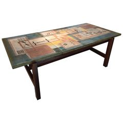Rare "Les 2 Potiers" Low Table 6