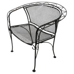 Vintage Garden Patio Poolside Salterini Zig Zag Pattern Chair c. 1950/60's