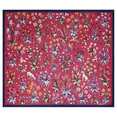 Mille-Fleurs Tapestry signed by Aubusson Manufacture – 19th Century – No. 1562