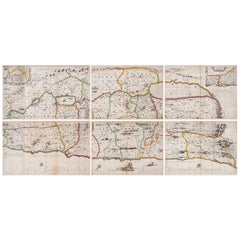 1658 Large Map of the Holy Land by Jansson – Twelve Tribes of Israel in 6 Sheets