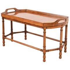 Baker Möbel Stil Regency Wurzelholz Butler's Couchtisch, CIRCA 1960er Jahre
