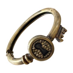 Yuri Kuper Gold and Diamond Lock Bracelet
