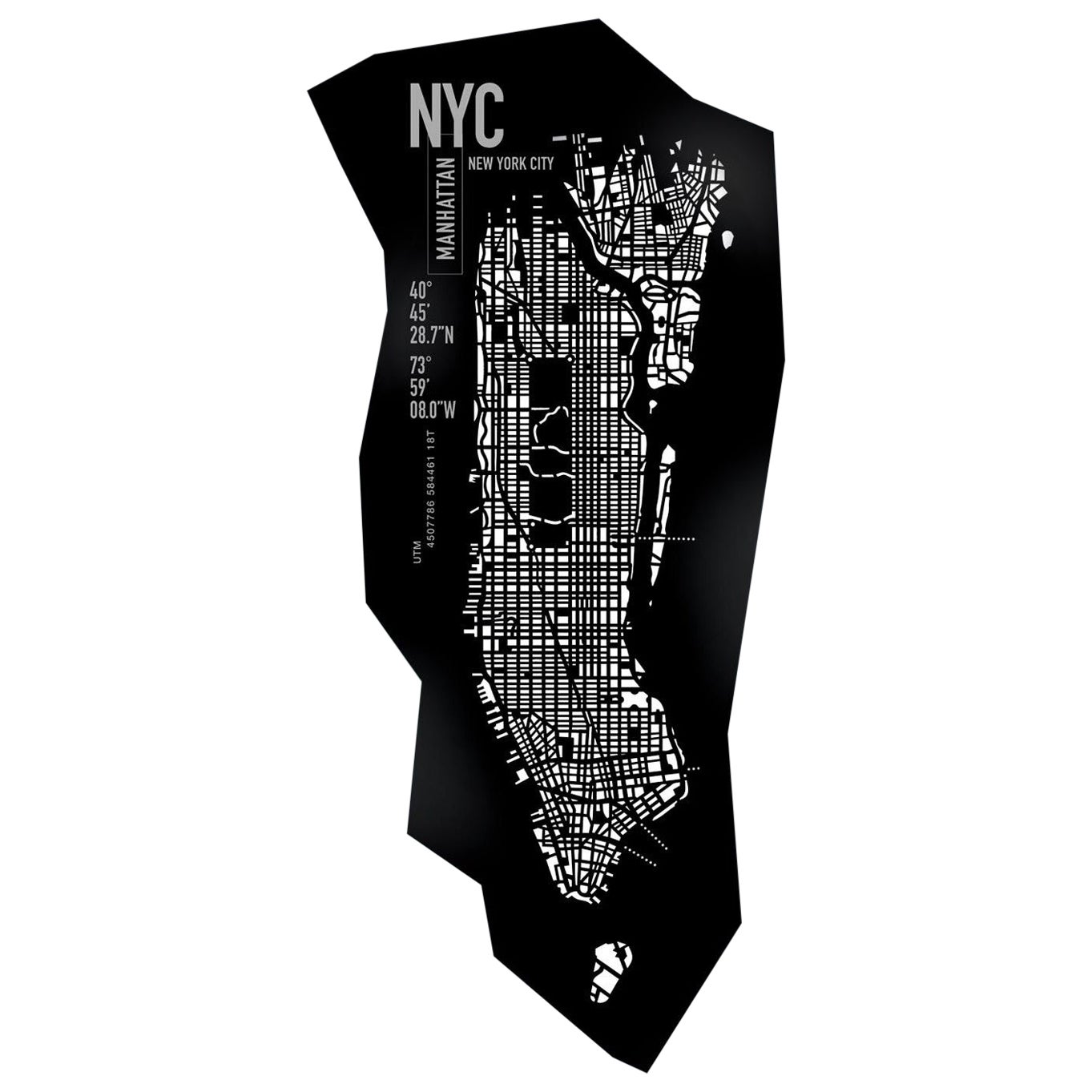 Lampada di New York da parete in pelle, retroilluminata personalizzabile