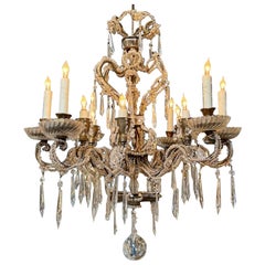 Antique Unusual Italian Beaded Chandelier
