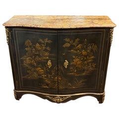 Armario Antiguo Estilo Maison Jansen Francés con Diseño de Chinoiserie