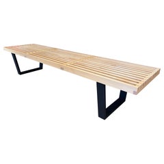 Banc à lattes moderne du milieu du siècle George Nelson pour Herman Miller