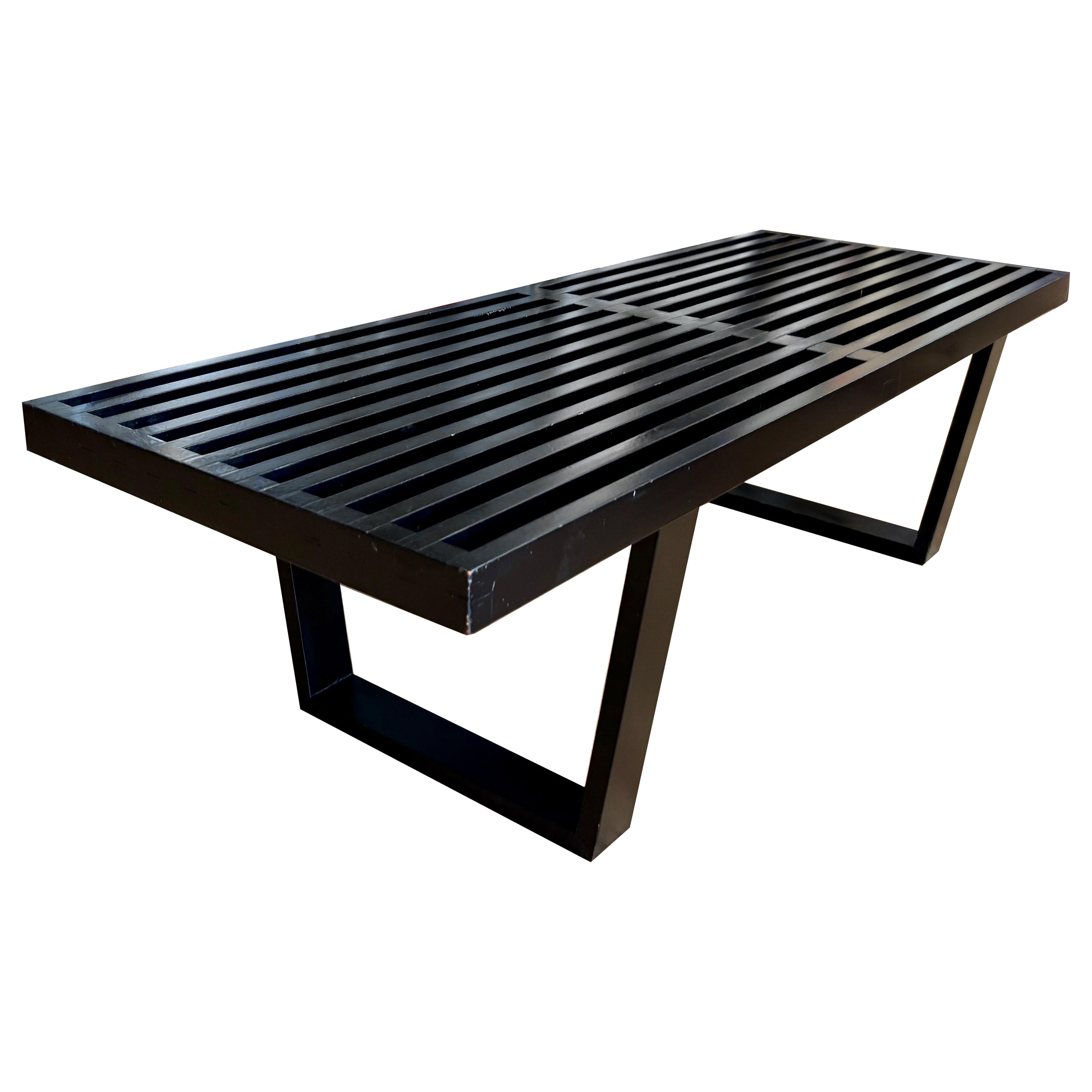 Banc à lattes moderne du milieu du siècle George Nelson pour Herman Miller