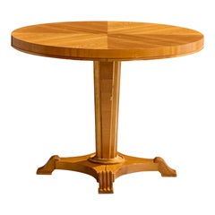 Schwedischer Designer, Beistelltisch, Birke, Ulme, Schweden, 1930er Jahre